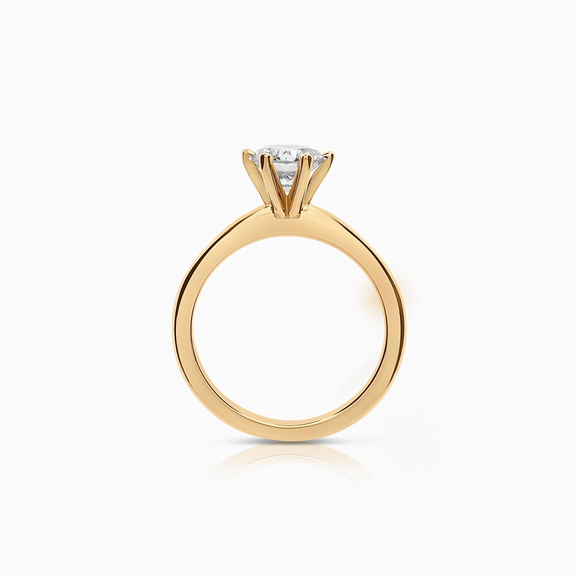 Solitaire Ring 1.10ct 18K Gold - Image 3