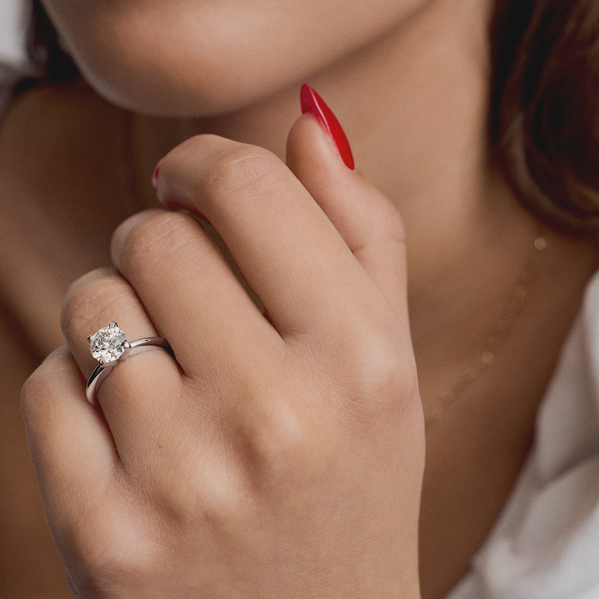Solitaire ring 1.20ct 950 platinum - Image 2