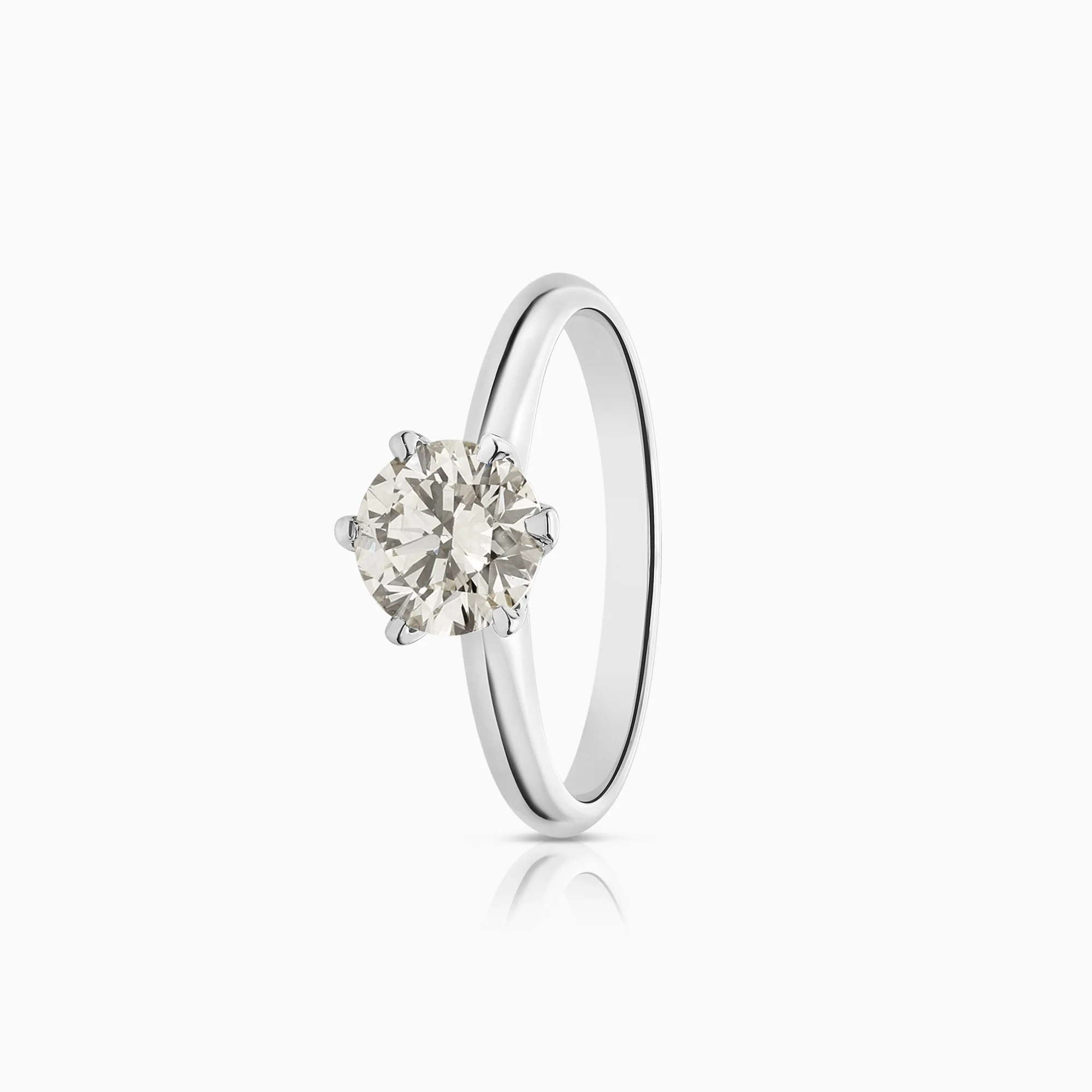 Solitaire ring 1.00ct 18K gold