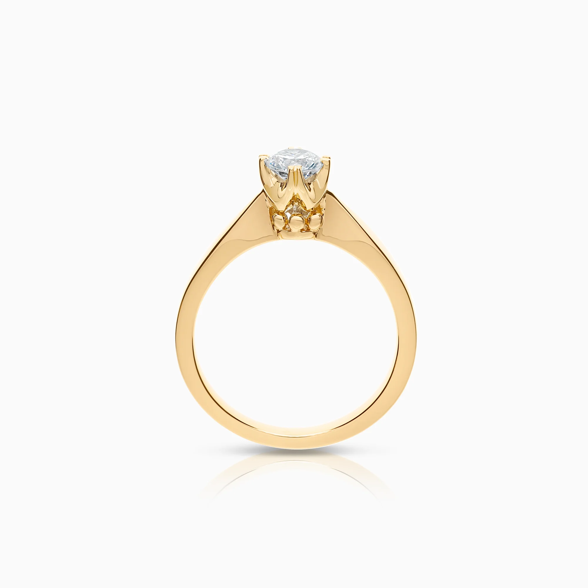 Solitaire ring cubic zirconia 4.95g 18K gold - Image 2