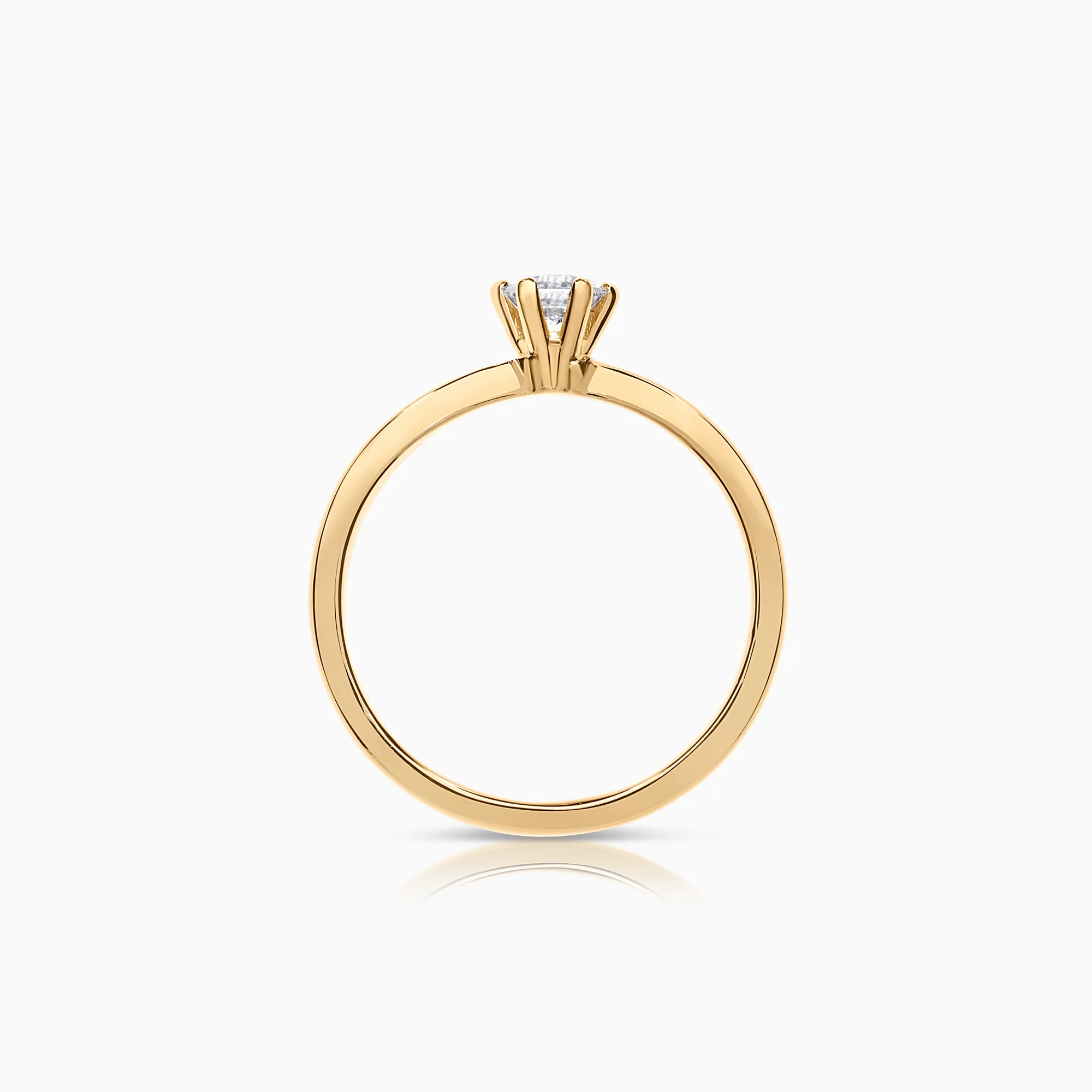 Solitaire ring with lab-grown diamond 0.30ct 18K gold - Image 2