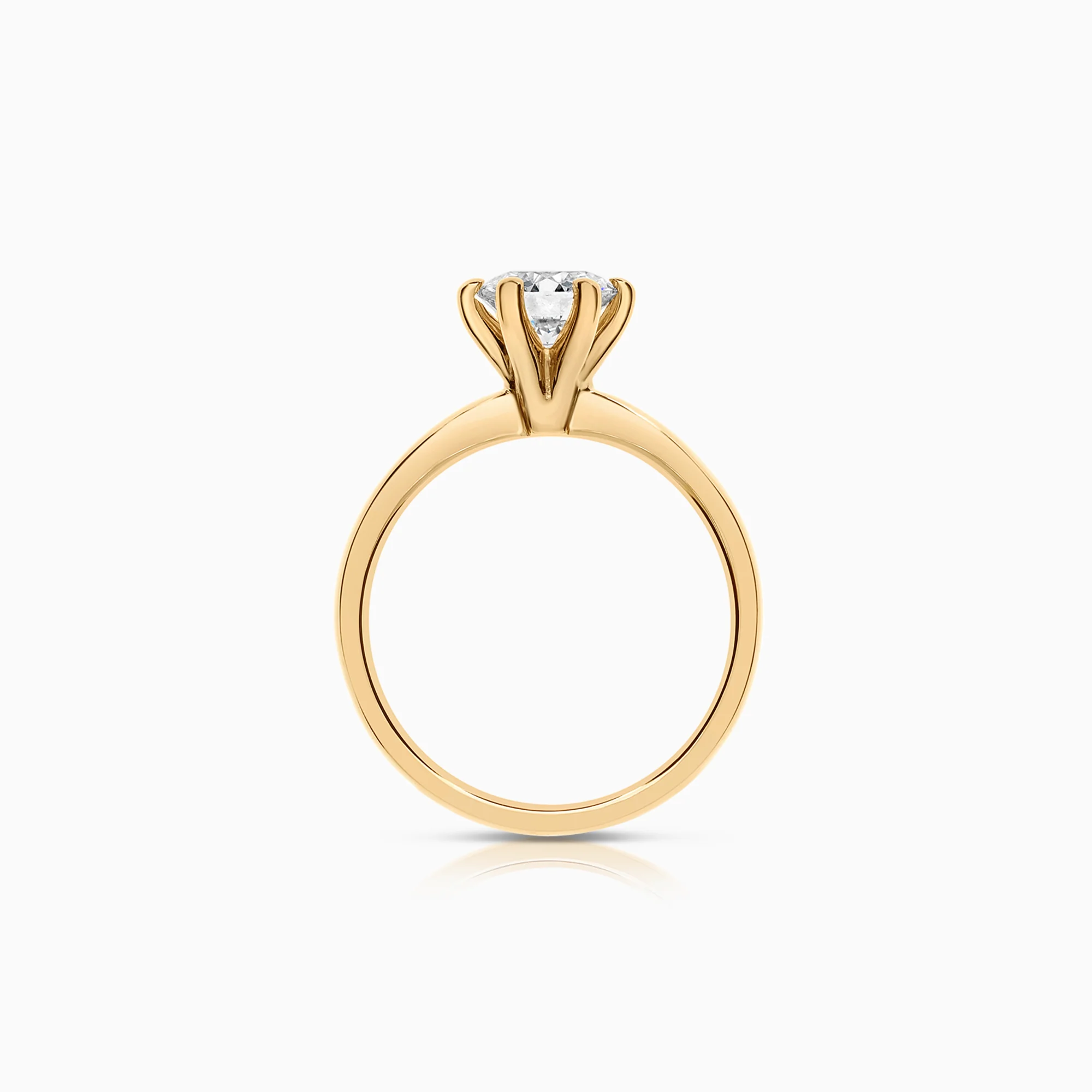 Solitaire ring with lab-grown diamond 0.91ct 18K gold - Image 2