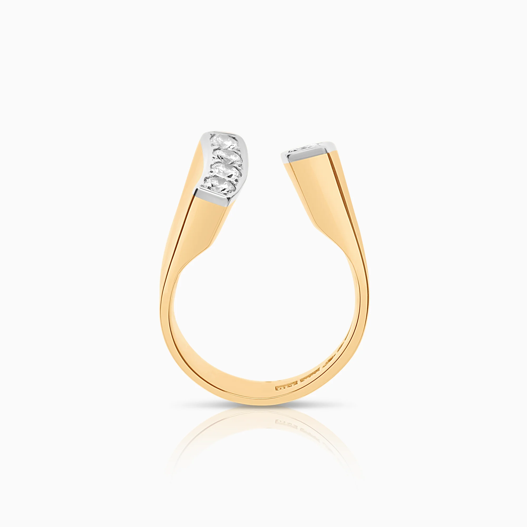 Statement ring 0.56ct 18K gold - Image 2