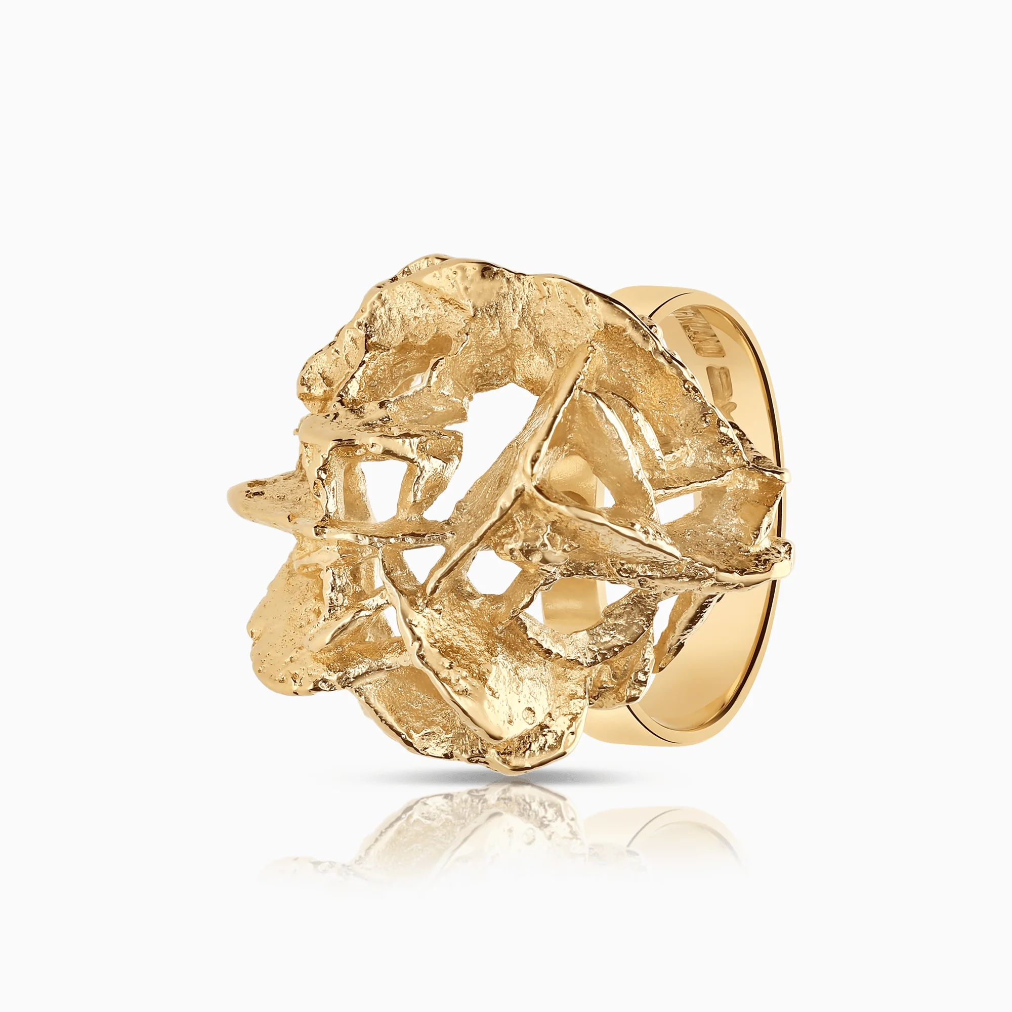 Statement ring 11.21g 18K gold