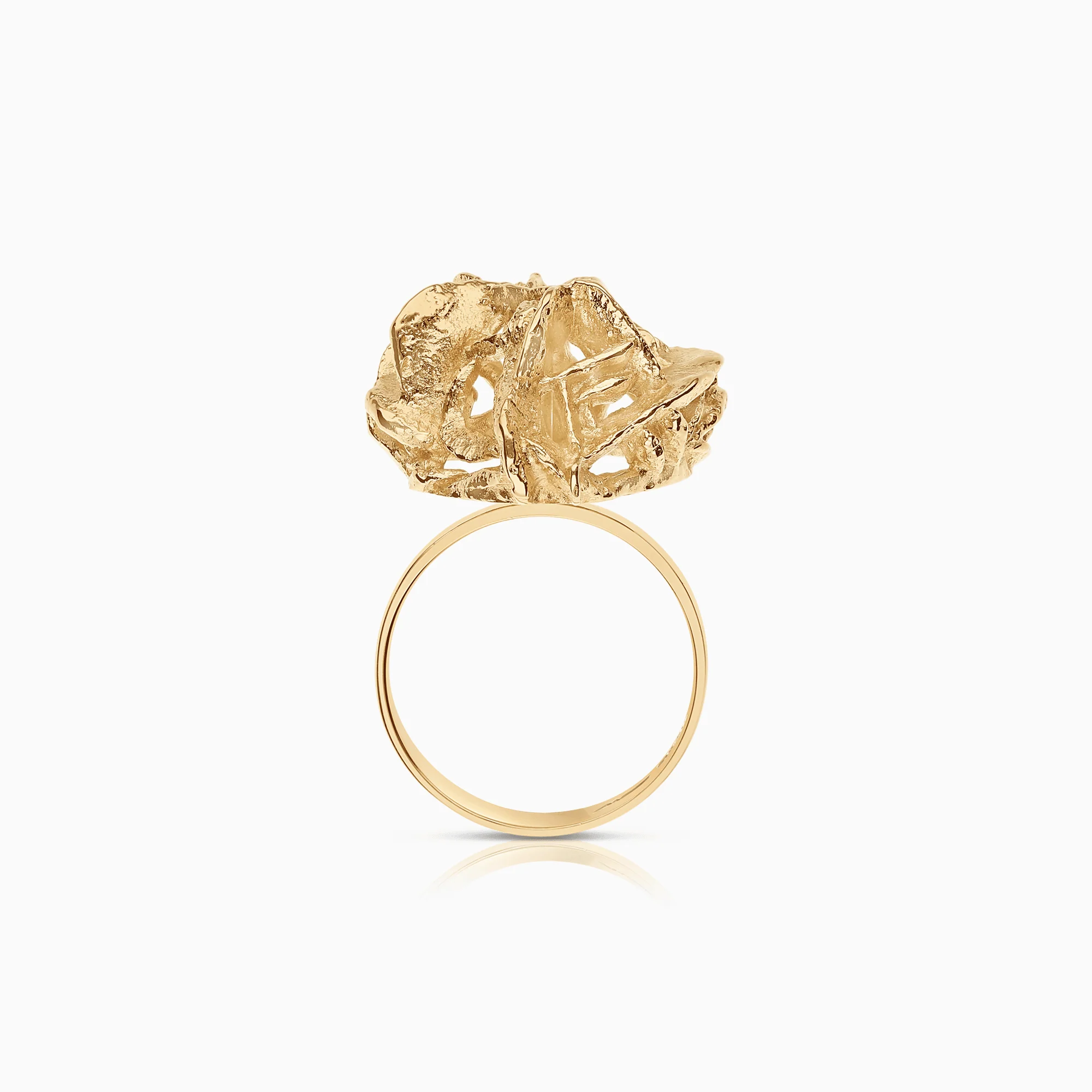 Statement ring 11.21g 18K gold - Image 2