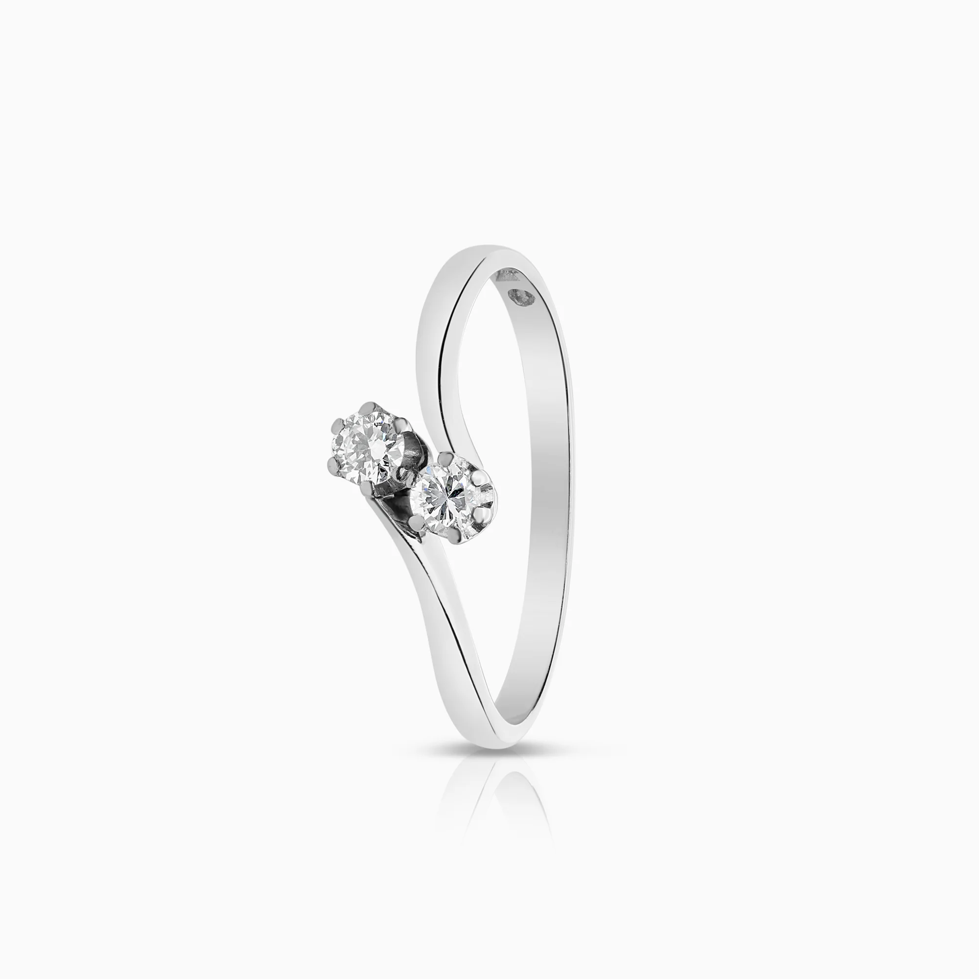 Sibling ring 0.18ct 950 platinum