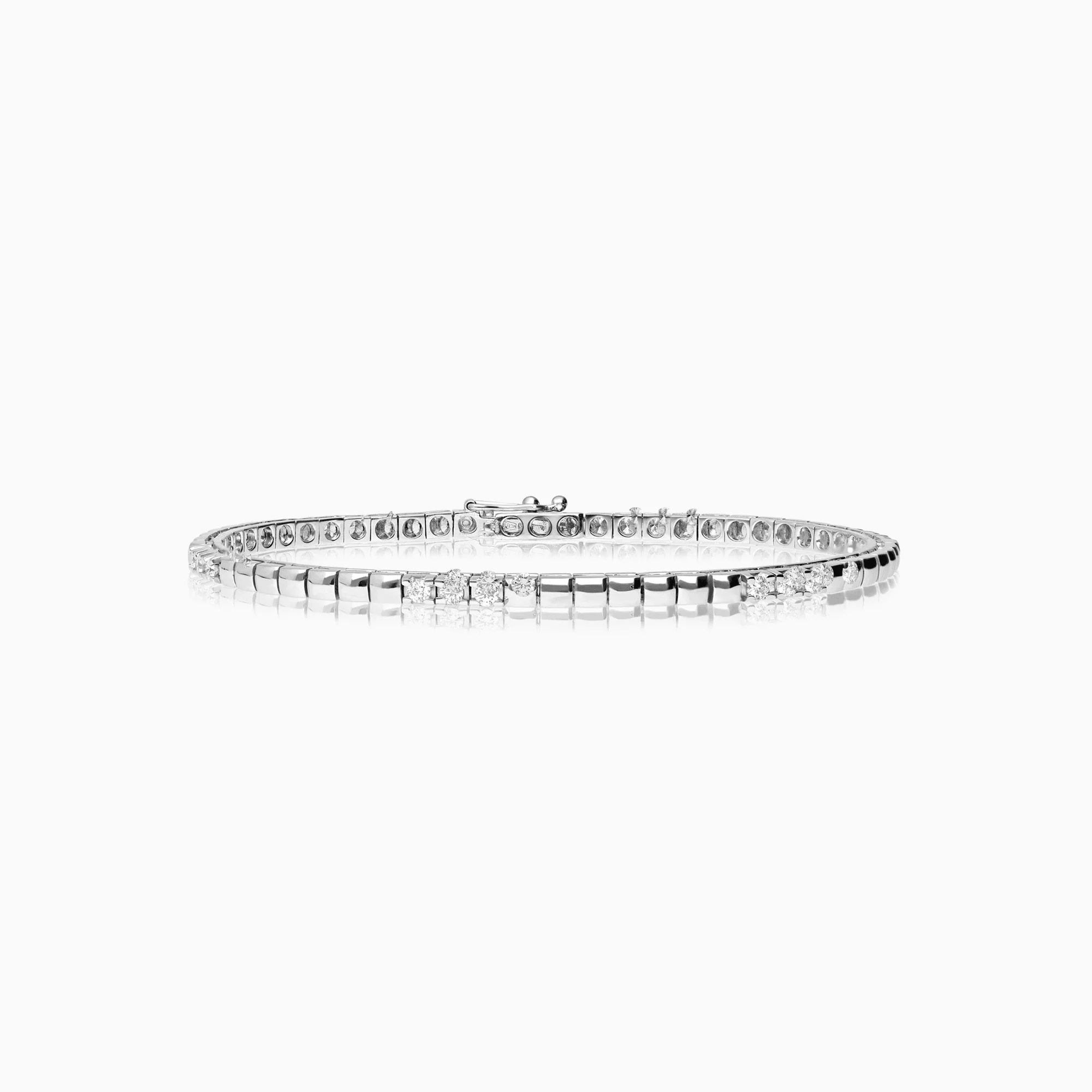 Tennis Bracelet 0.72ct 18K White Gold