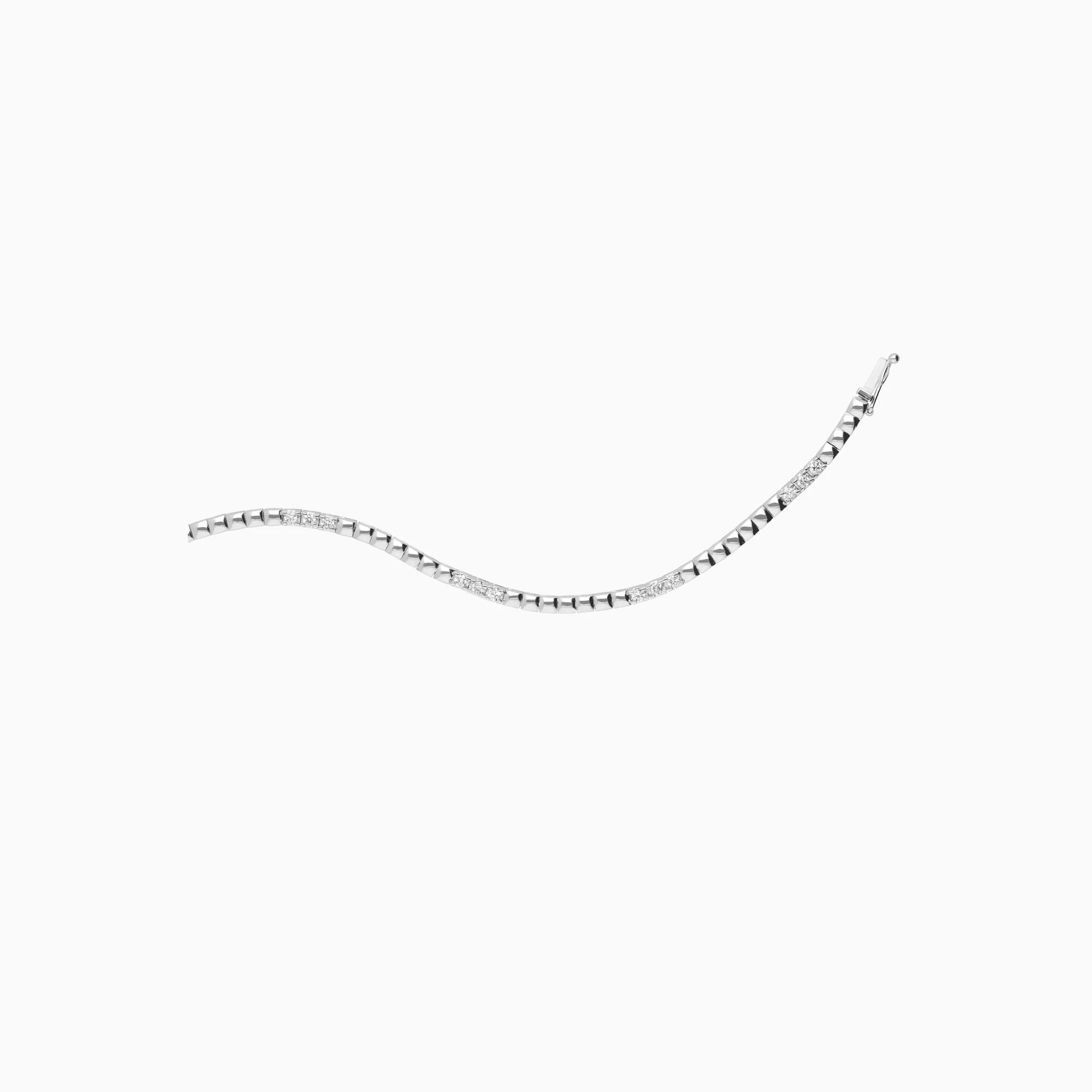 Tennis Bracelet 0.72ct 18K White Gold - Image 3