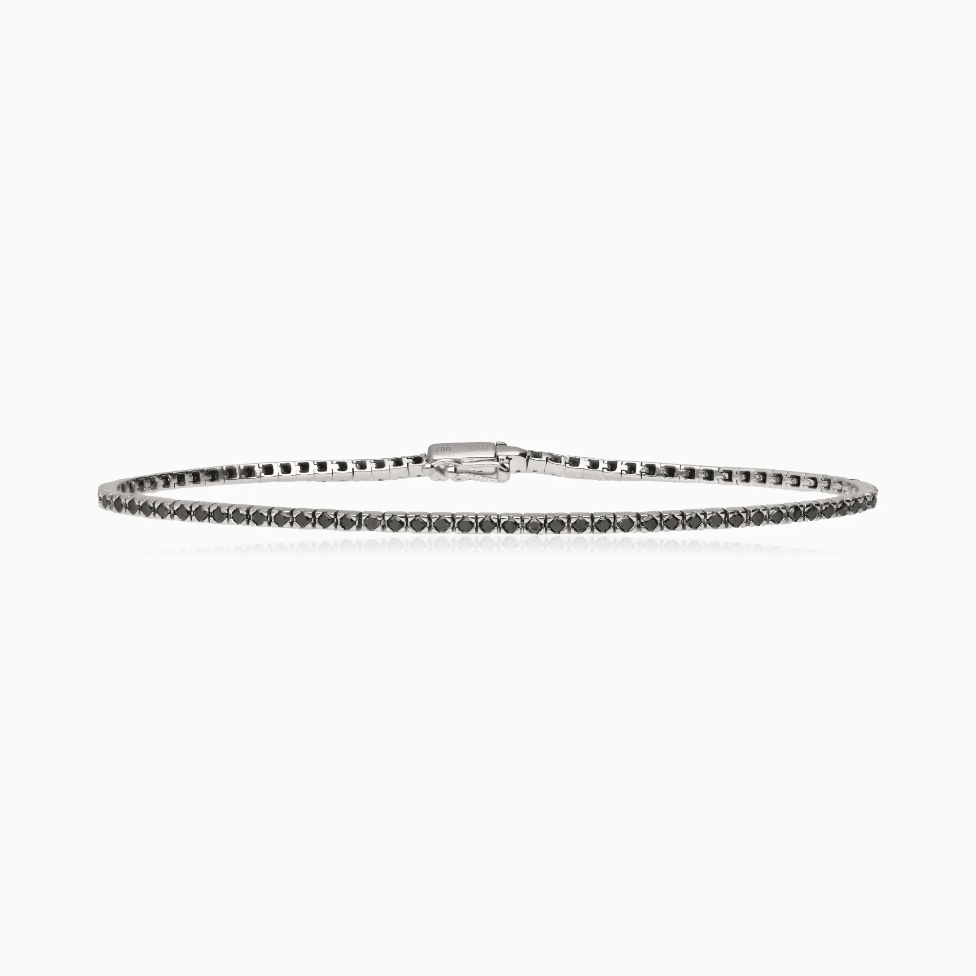 Tennis bracelet 0.90ct 18K white gold