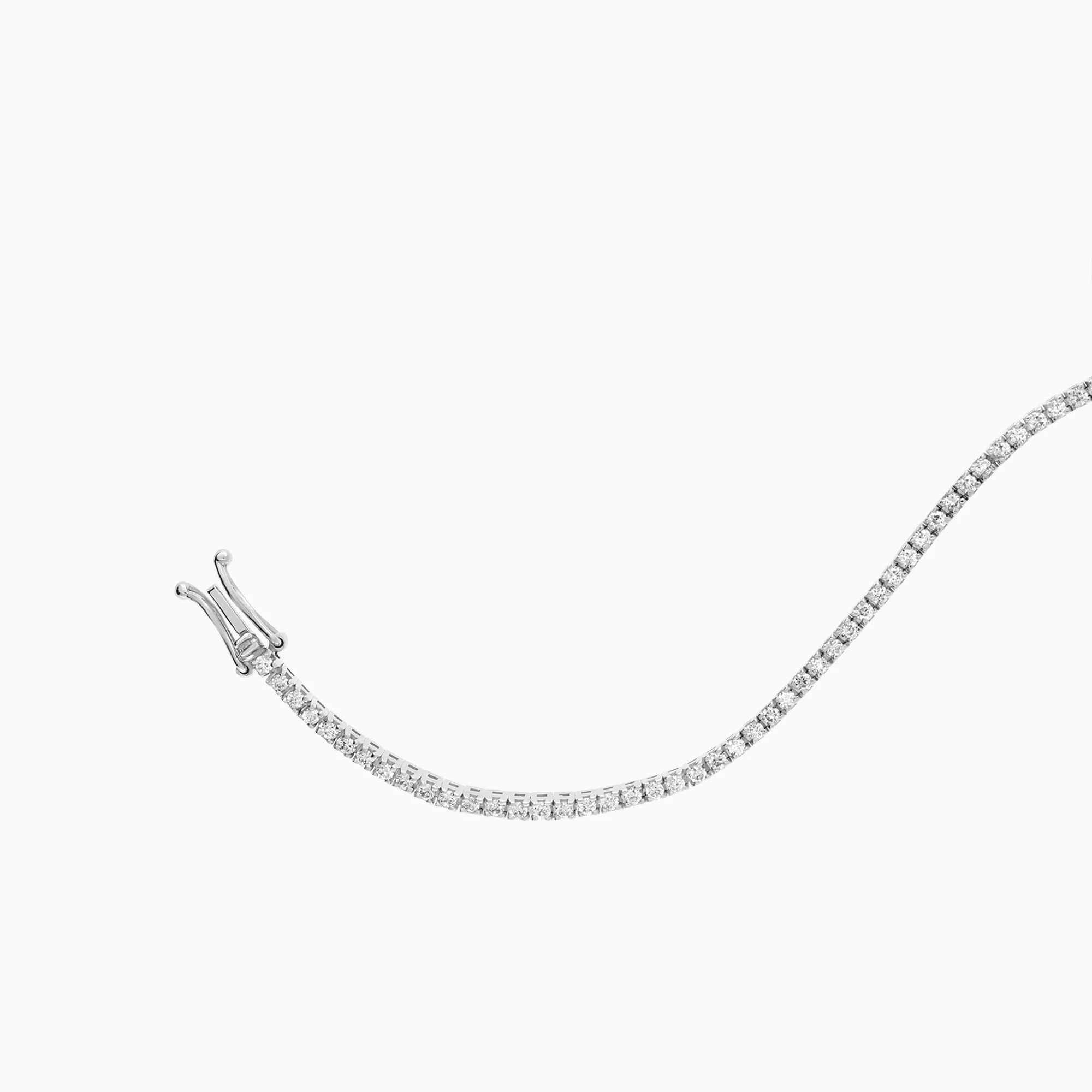 Tennis bracelet 0.98ct 18K white gold - Image 2