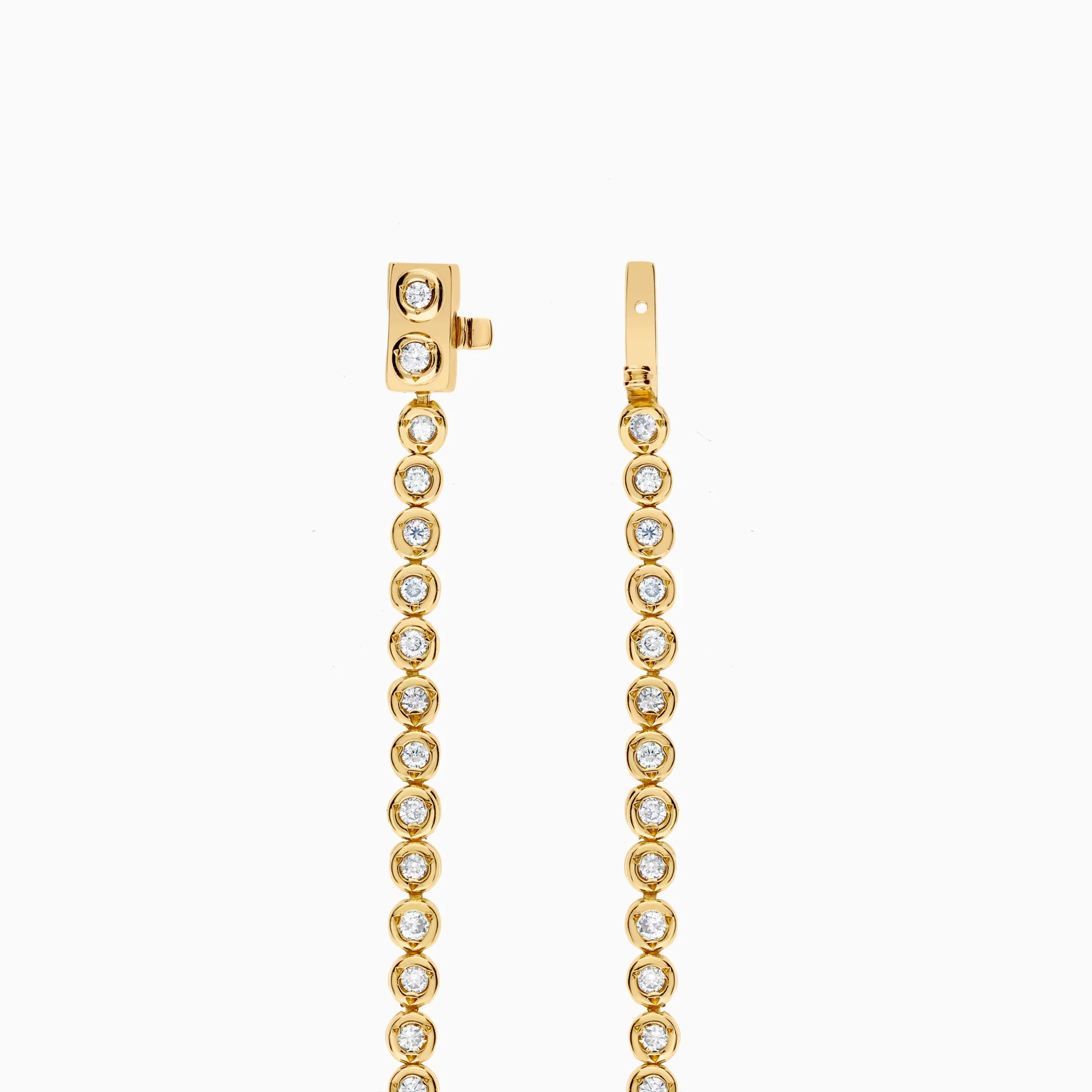Tennis bracelet 1.10ct 9K gold - Image 2