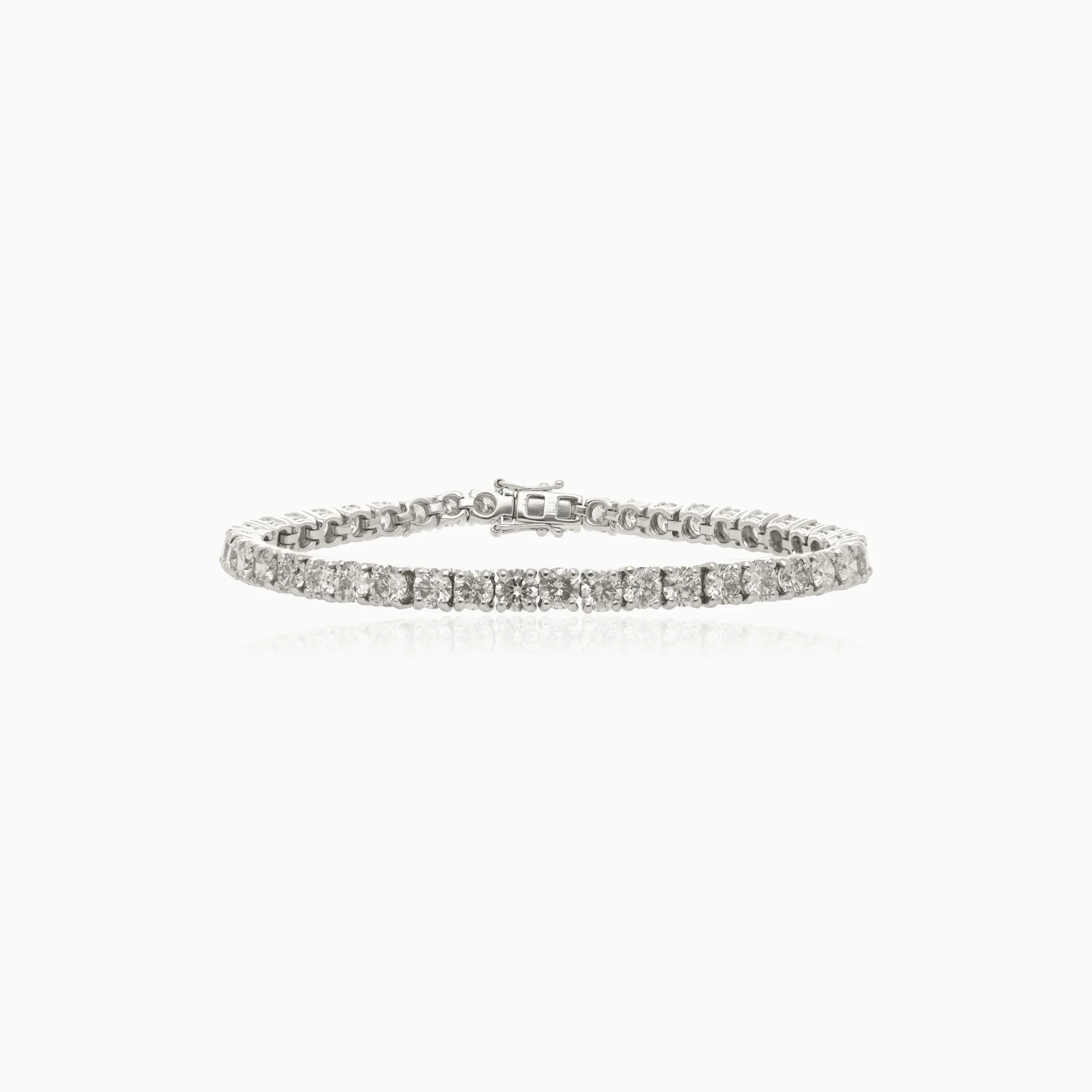 Tennis bracelet 12.47ct 18K