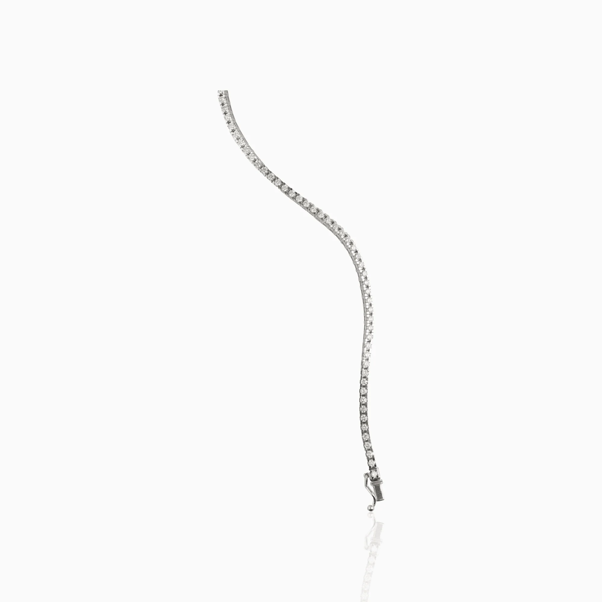 Tennis bracelet 1.73ct 18K white gold - Image 2