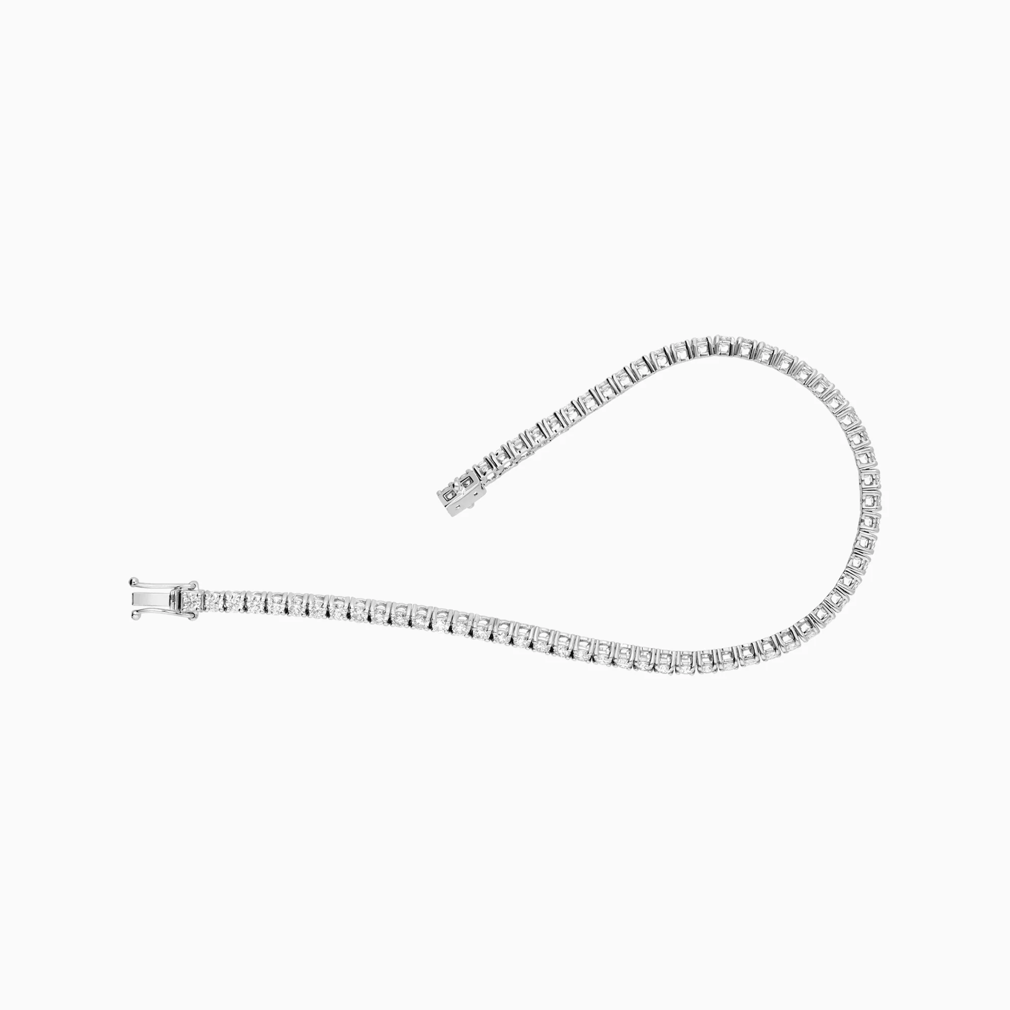 Tennis bracelet 3.25ct 18K white gold - Image 2