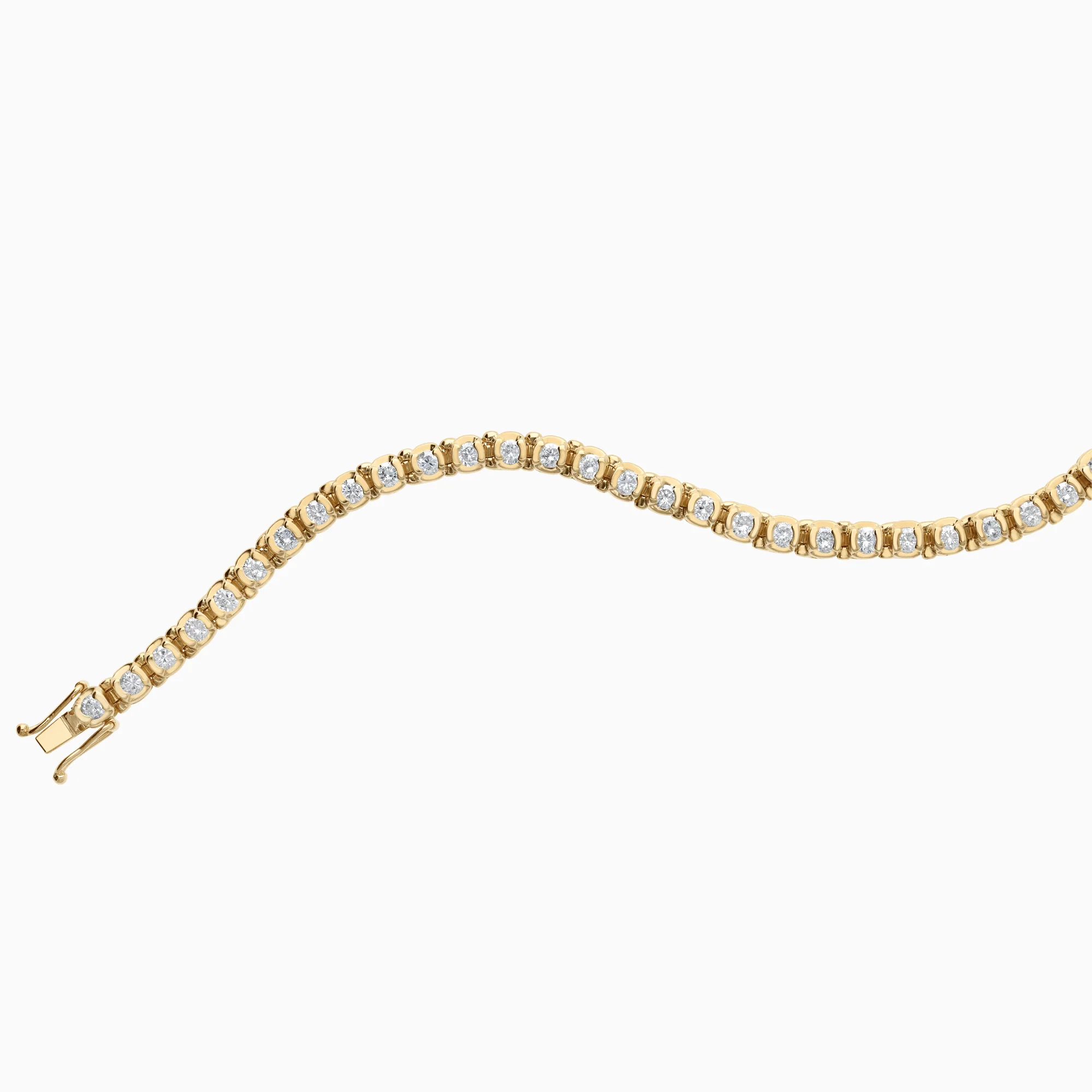 Tennis bracelet 3.50ct 14K gold - Image 3