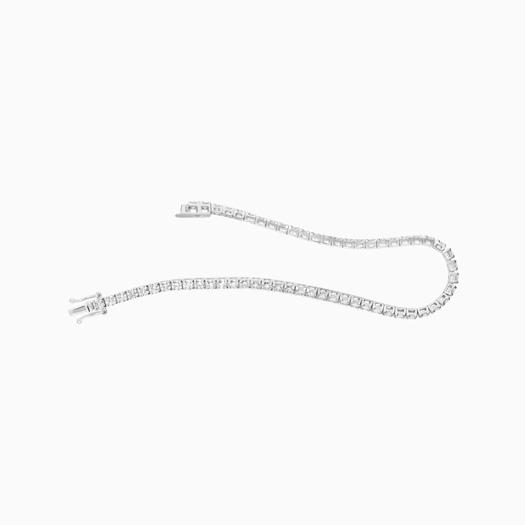 Tennis bracelet 4.72ct platinum - Image 2