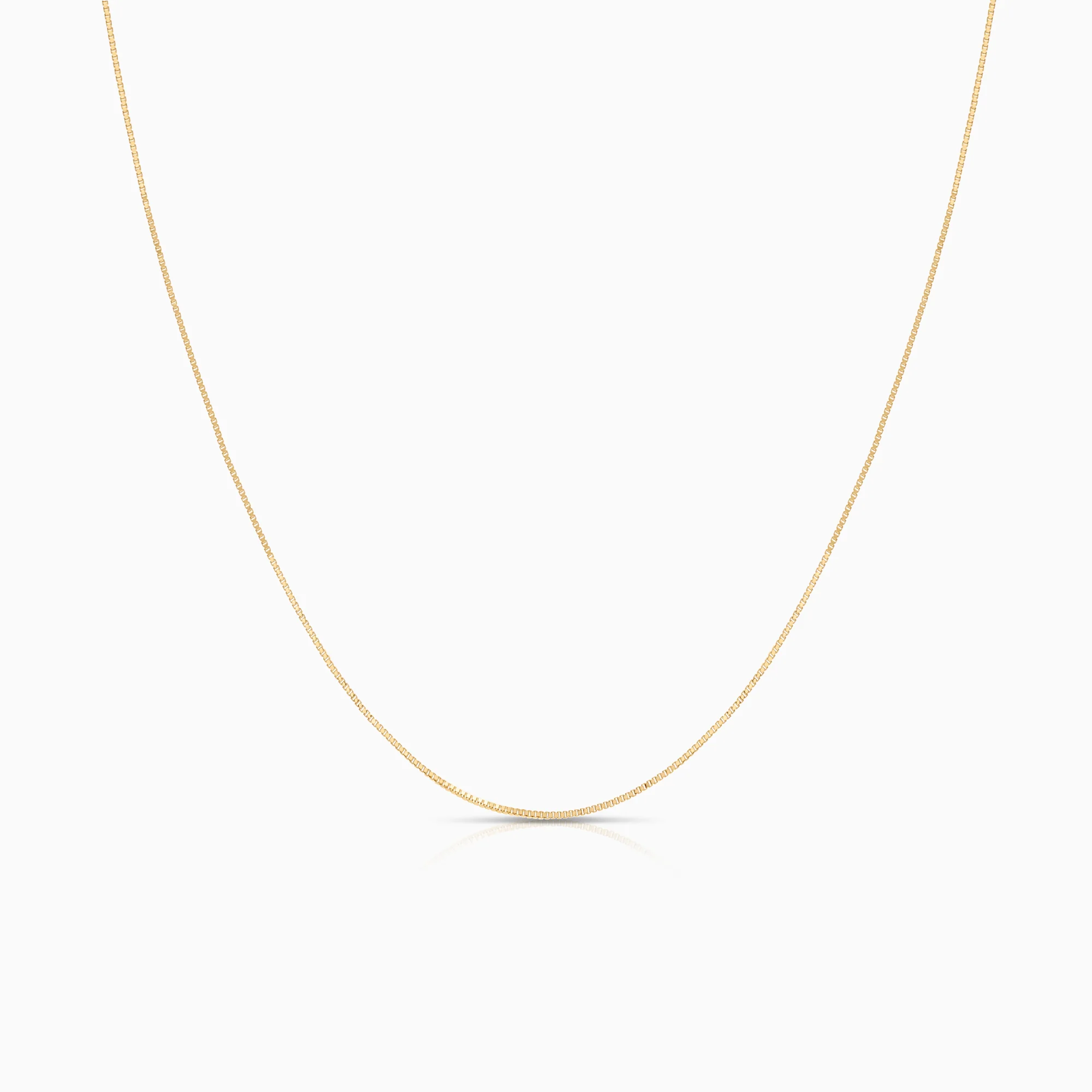 Box Chain necklace 1.24g 18K gold