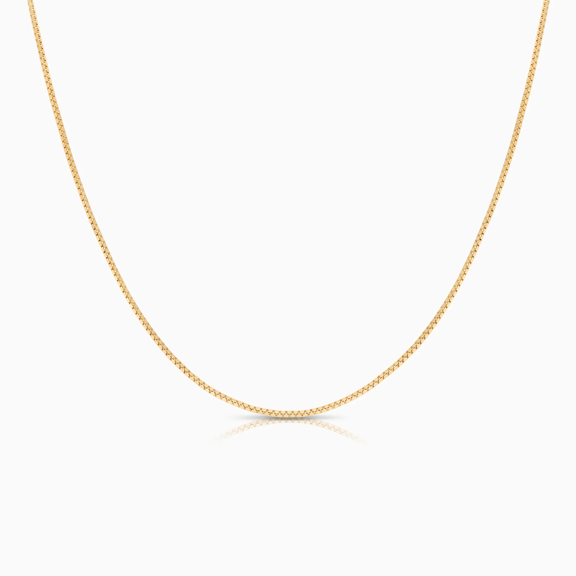 Box Chain necklace 1.24g 18K gold