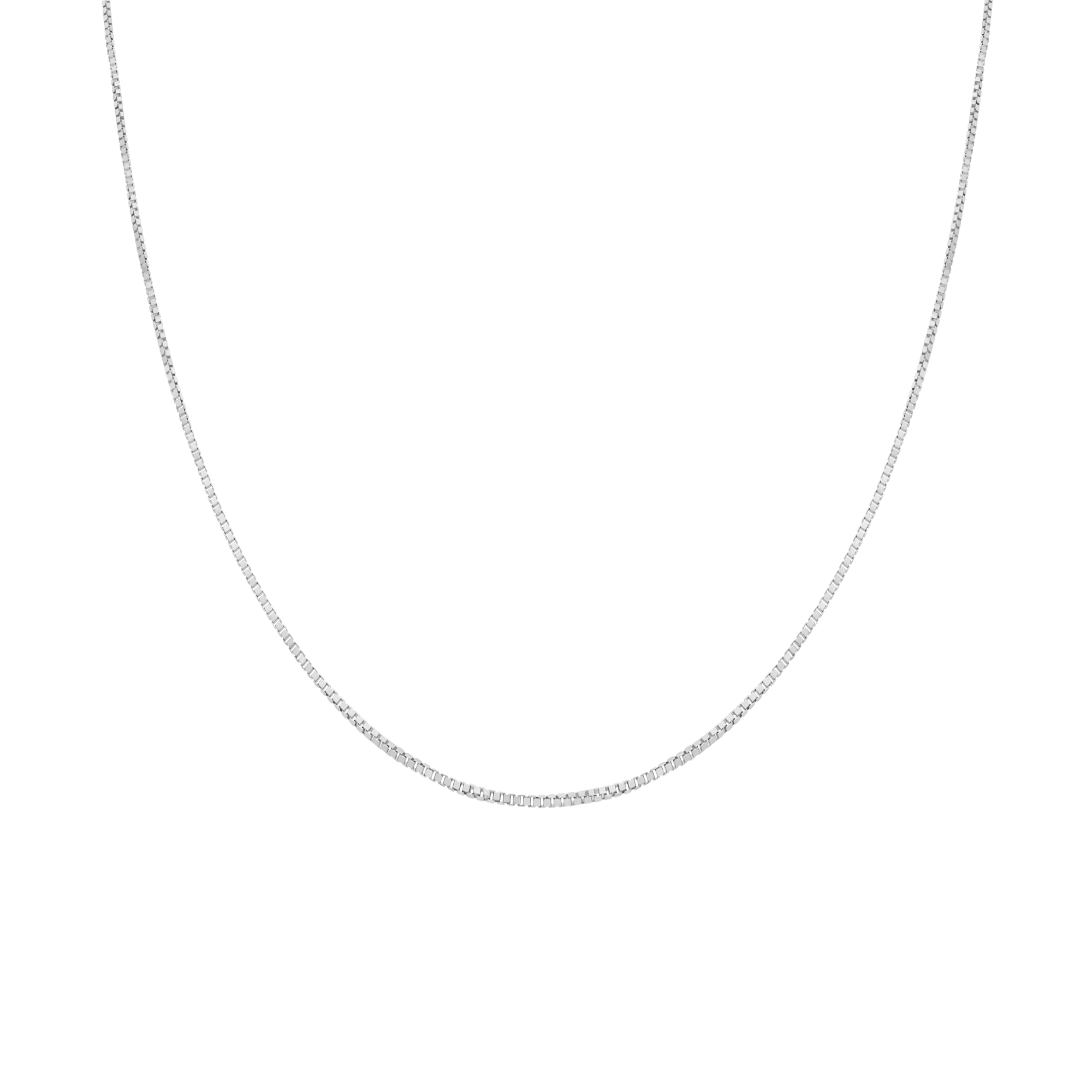Box Chain 38.5cm 18K white gold - Image 2