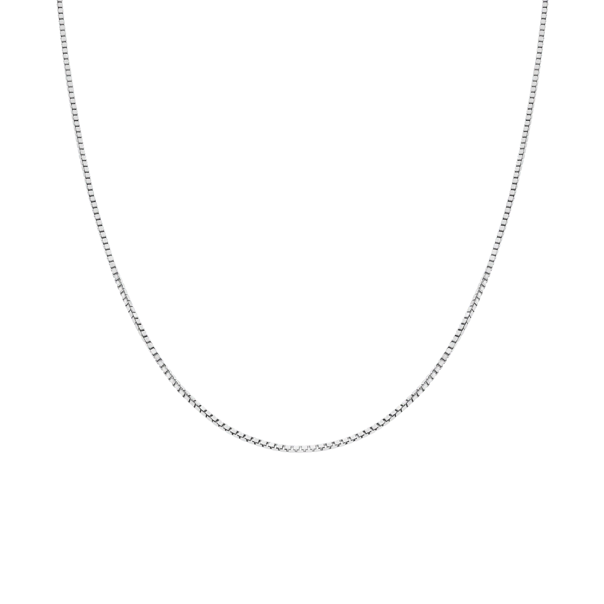 Box Chain 38cm 18K white gold - Image 2