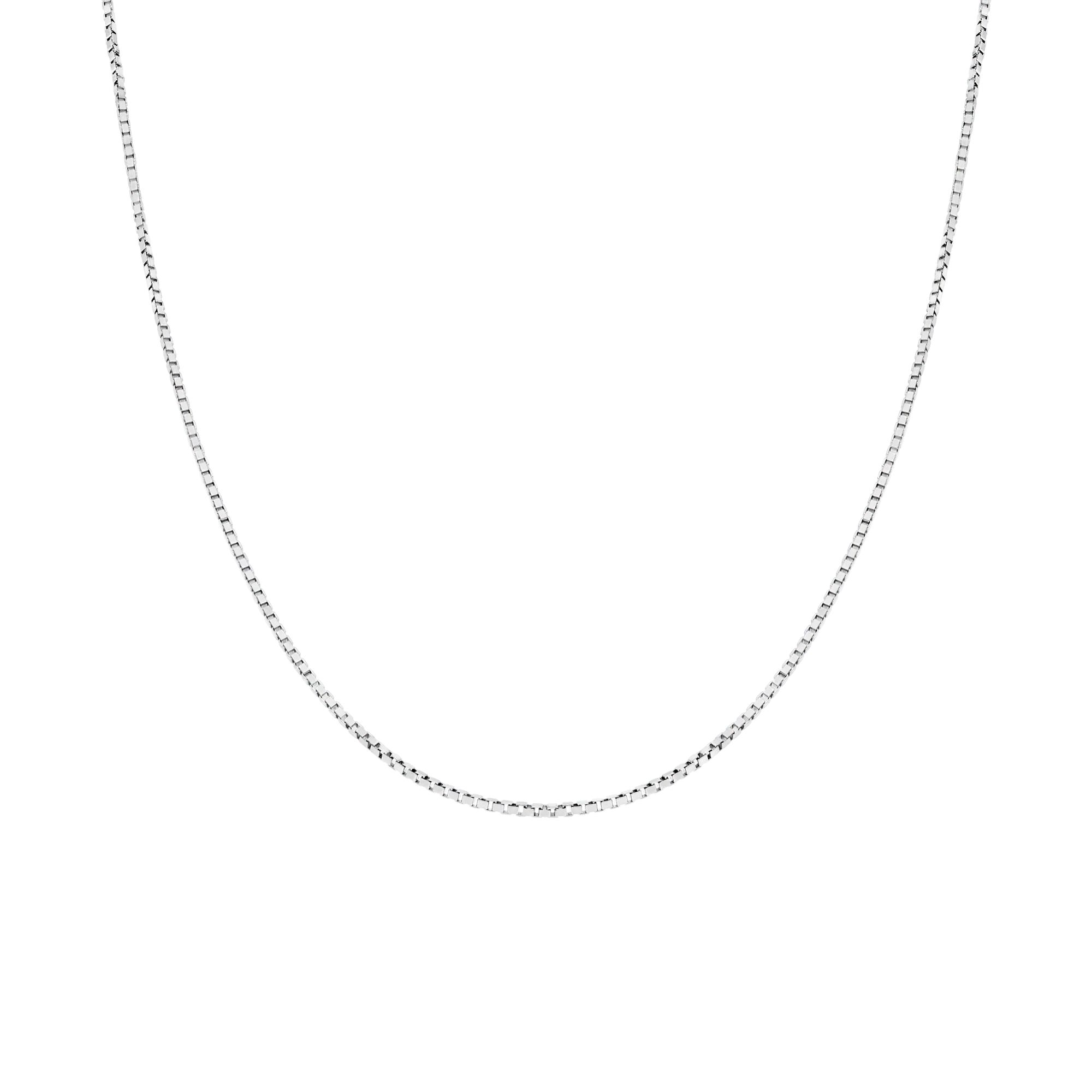 Box chain 39cm 18K white gold - Image 2