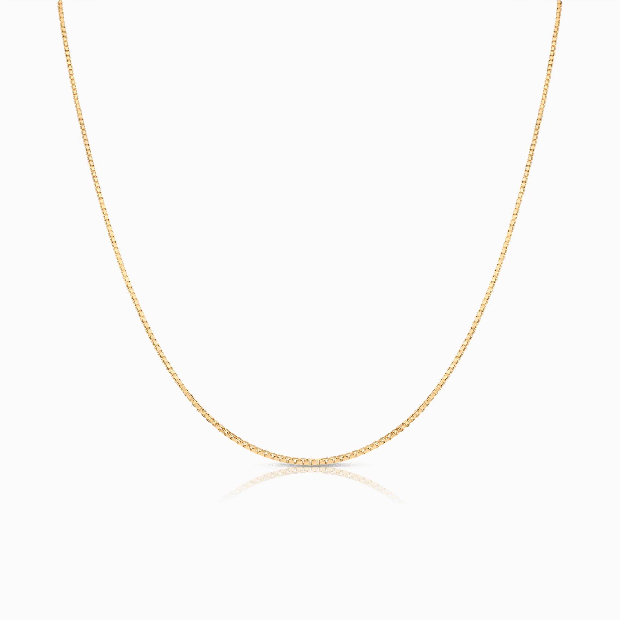 Box Chain 41.5cm 18K gold