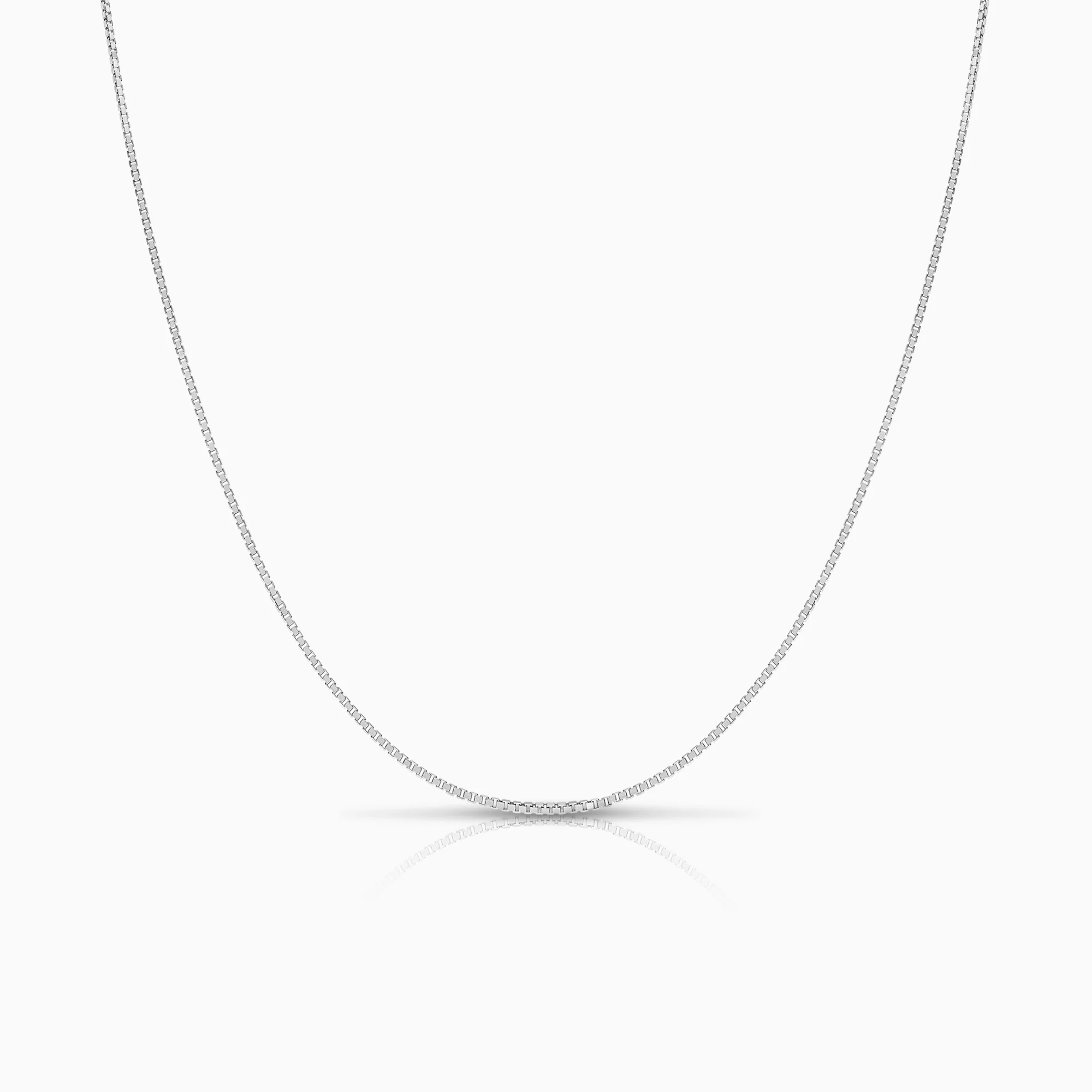 Box chain 41.5cm 18K white gold