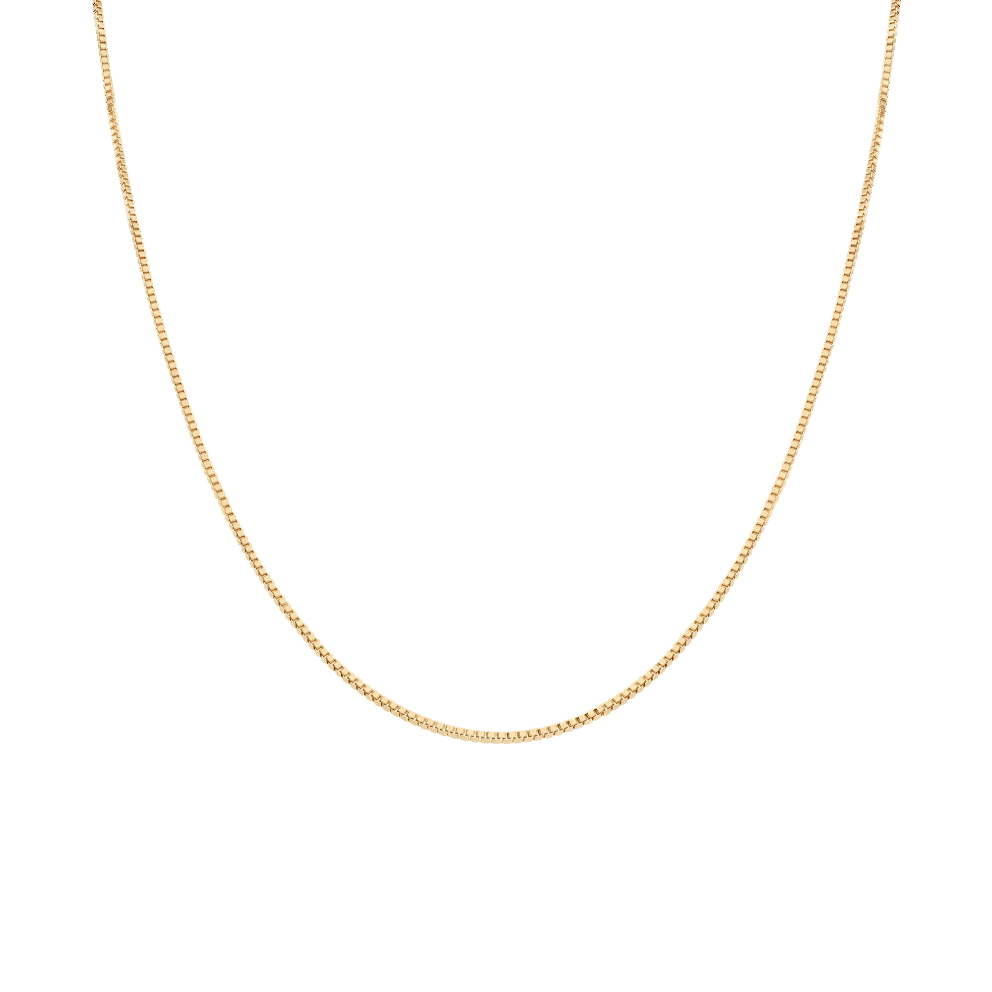 Box chain 42.5cm 18K gold - Image 2