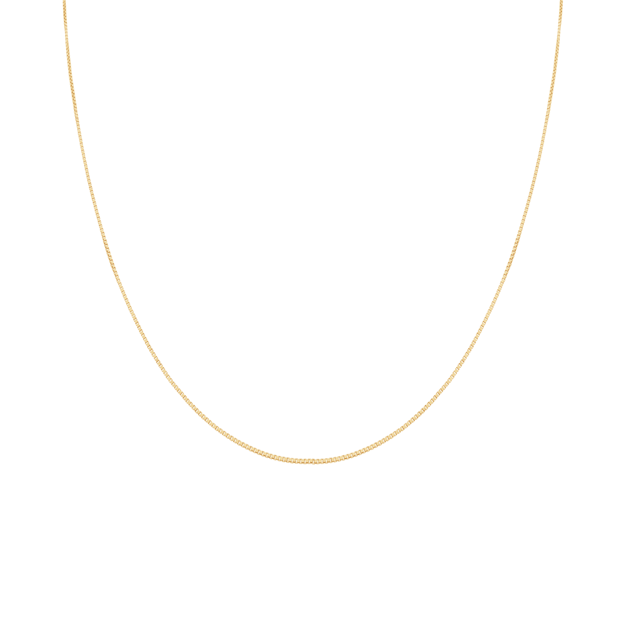 Box chain 42.5cm 18K gold - Image 2