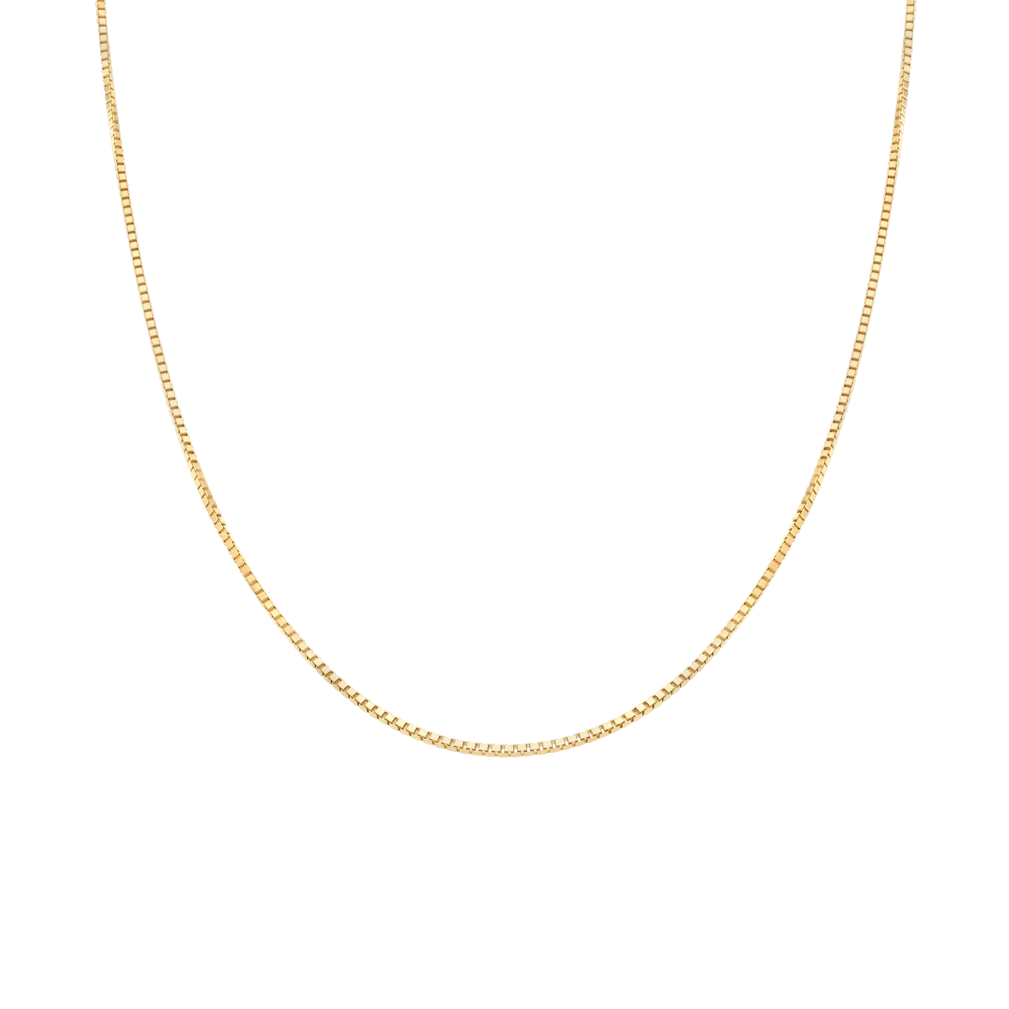 Box chain 42.5cm 18K gold - Image 2