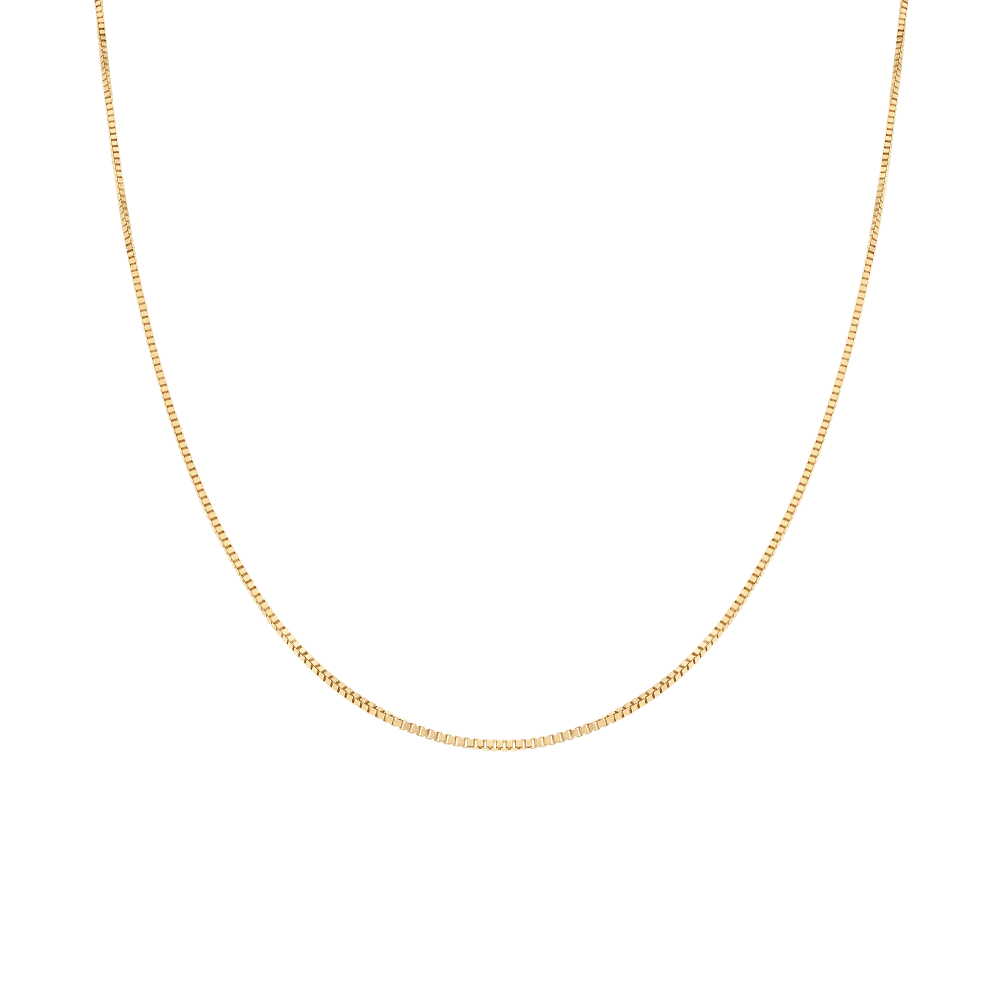Box chain 42.5cm 18K gold - Image 2