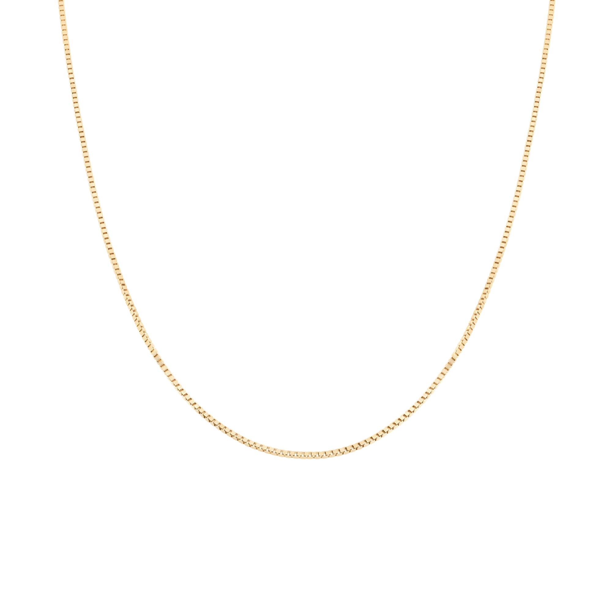 Box chain 42.5cm 18K gold - Image 2