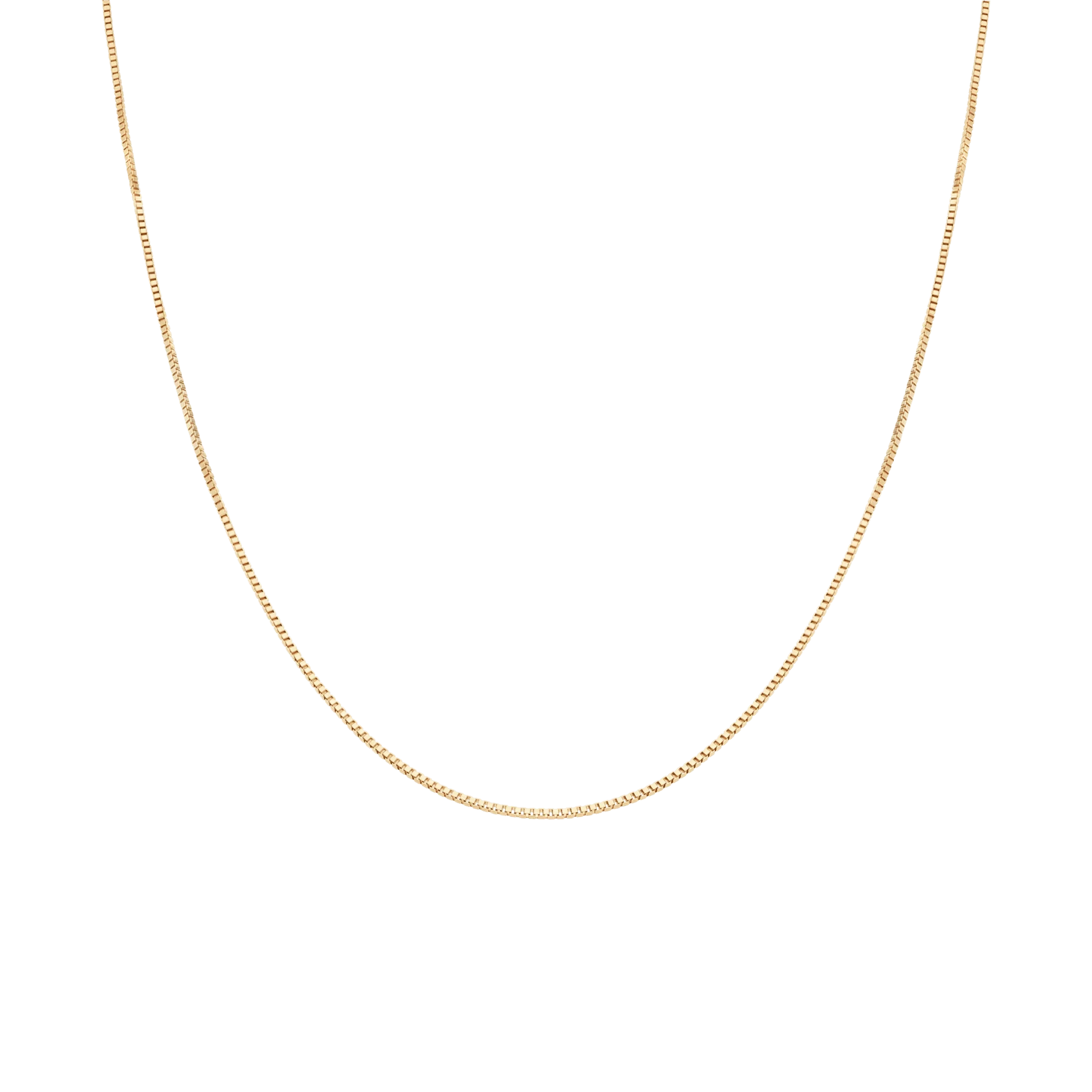 Box chain 42.5cm 18K gold - Image 2