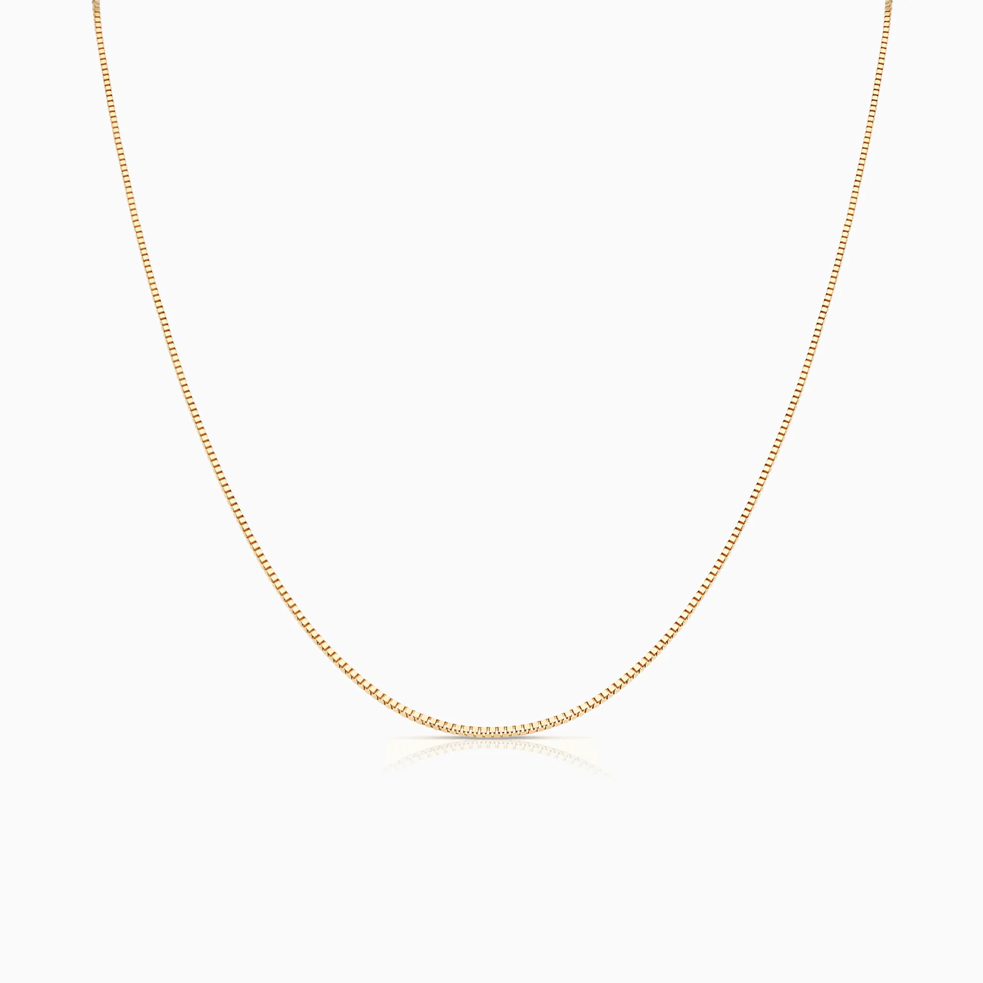 Box chain 42cm 18K rose gold