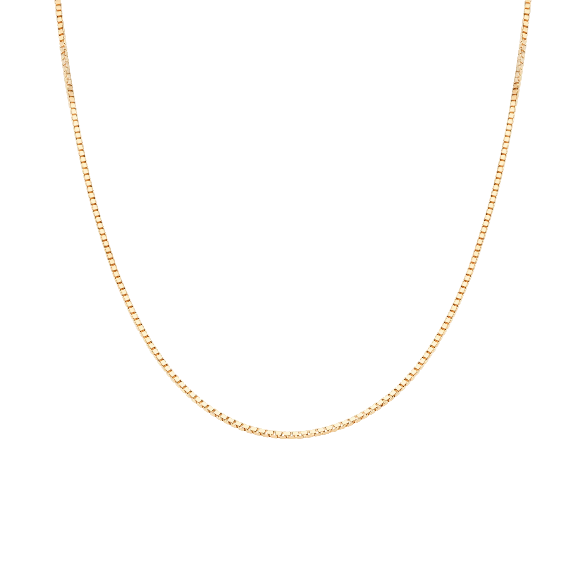 Box Chain 43cm 18K Gold - Image 2