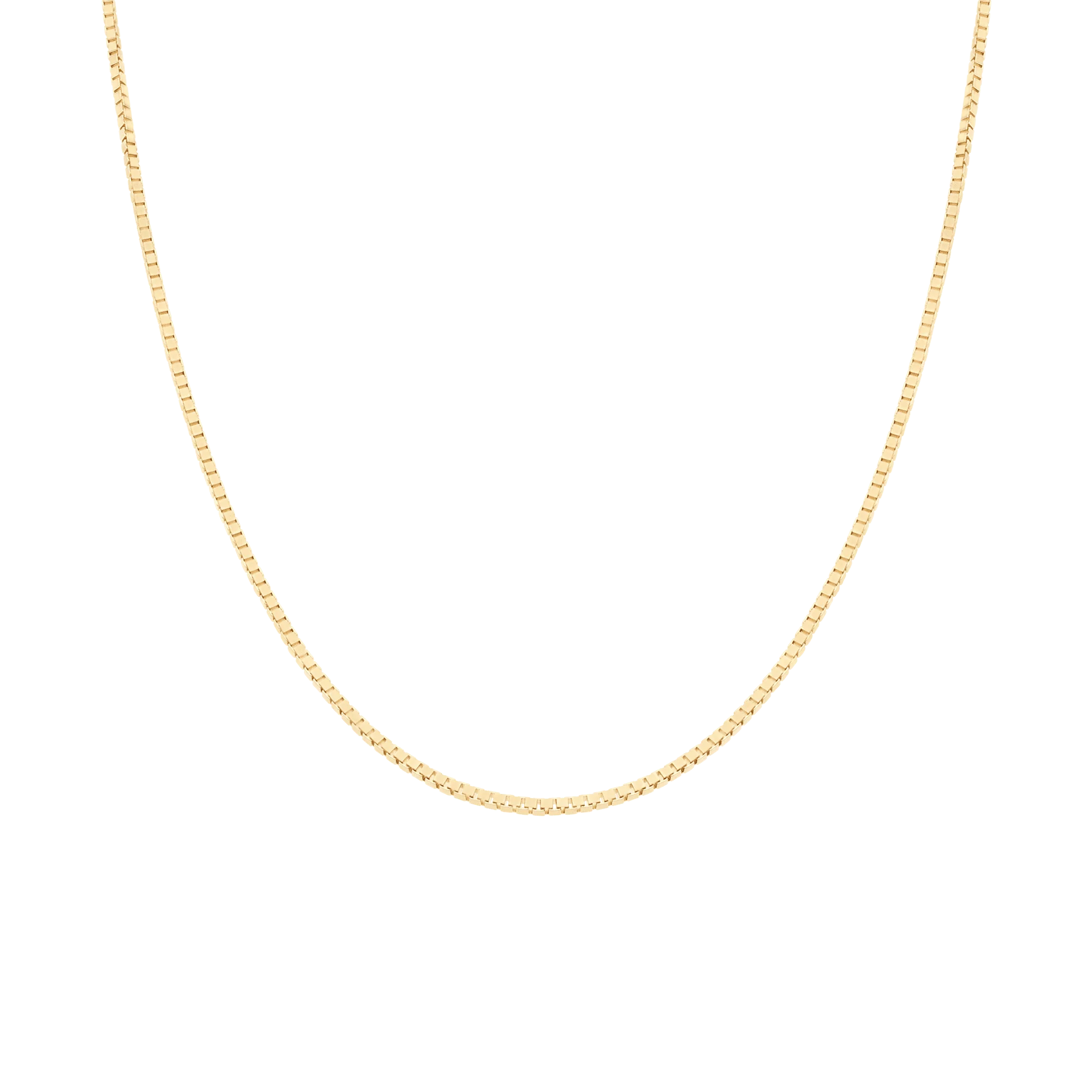 Box Chain 43cm 18K Gold - Image 2