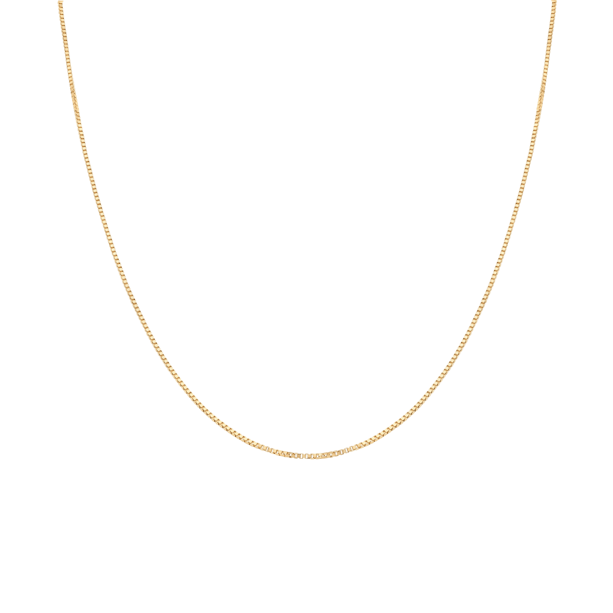 Box Chain 43cm 18K Gold - Image 2