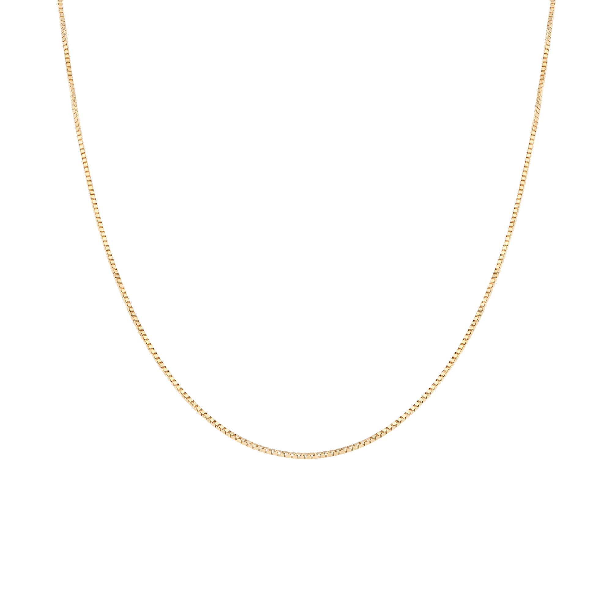 Box Chain 43cm 18K Gold - Image 2
