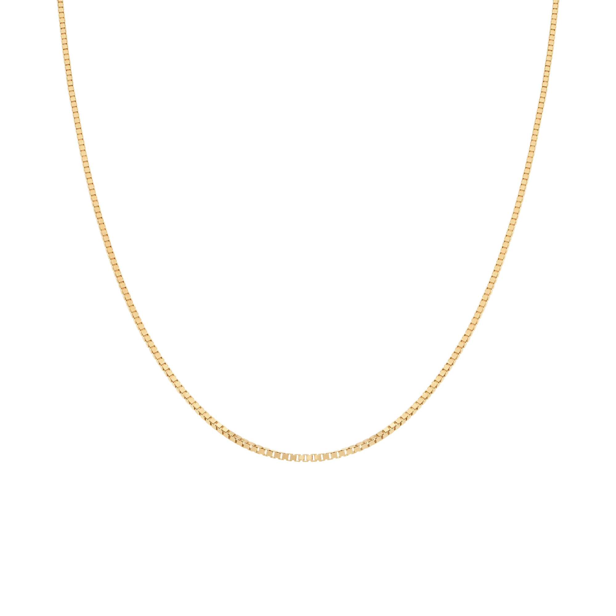 Box Chain 43cm 18K Gold - Image 2