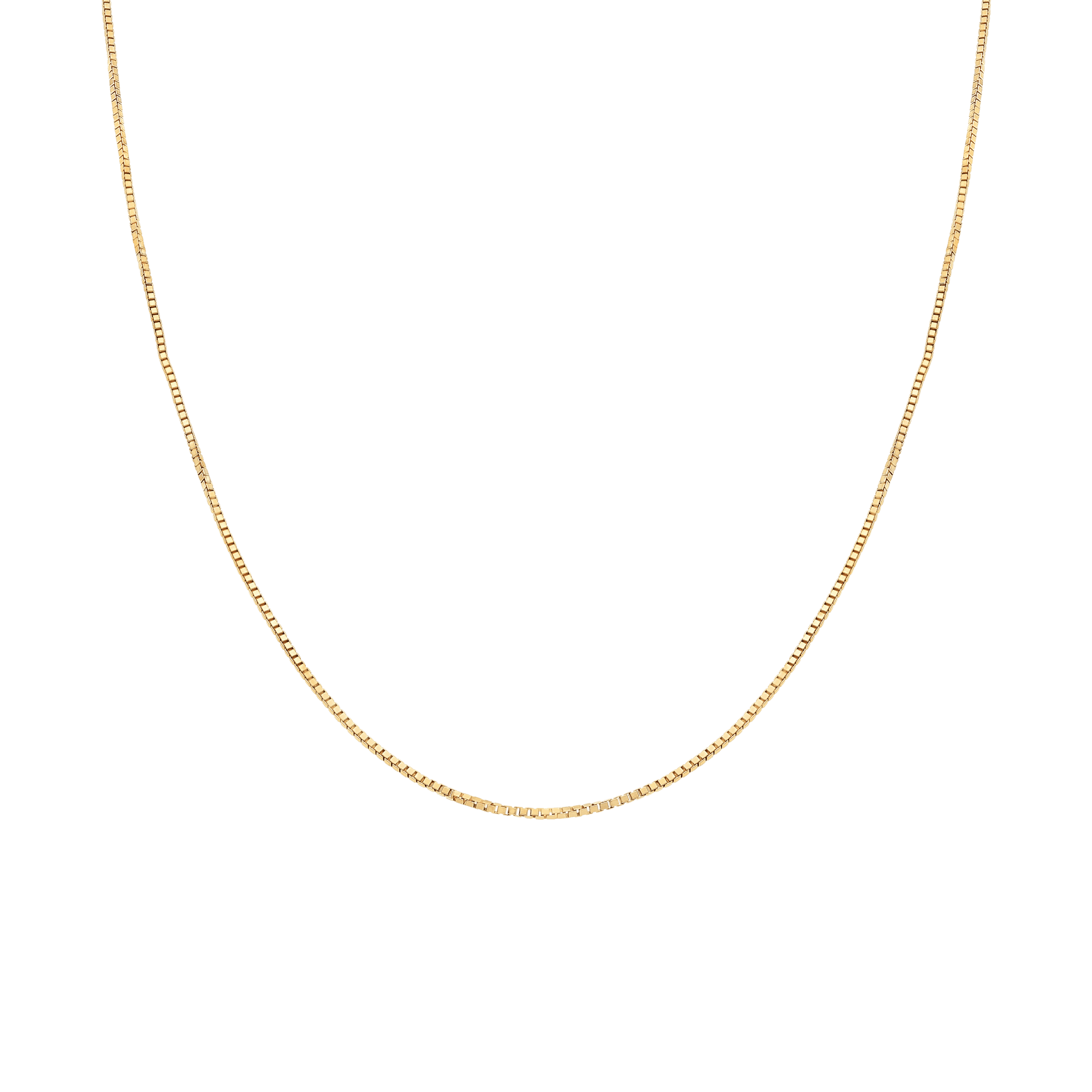 Box Chain 43cm 18K Gold - Image 2