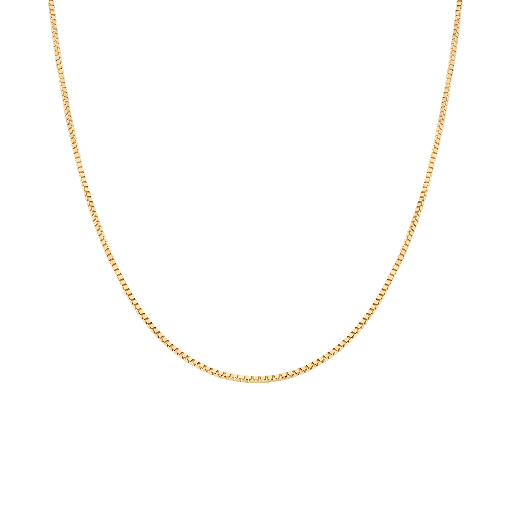 Box chain 44.5cm 18K gold - Image 2