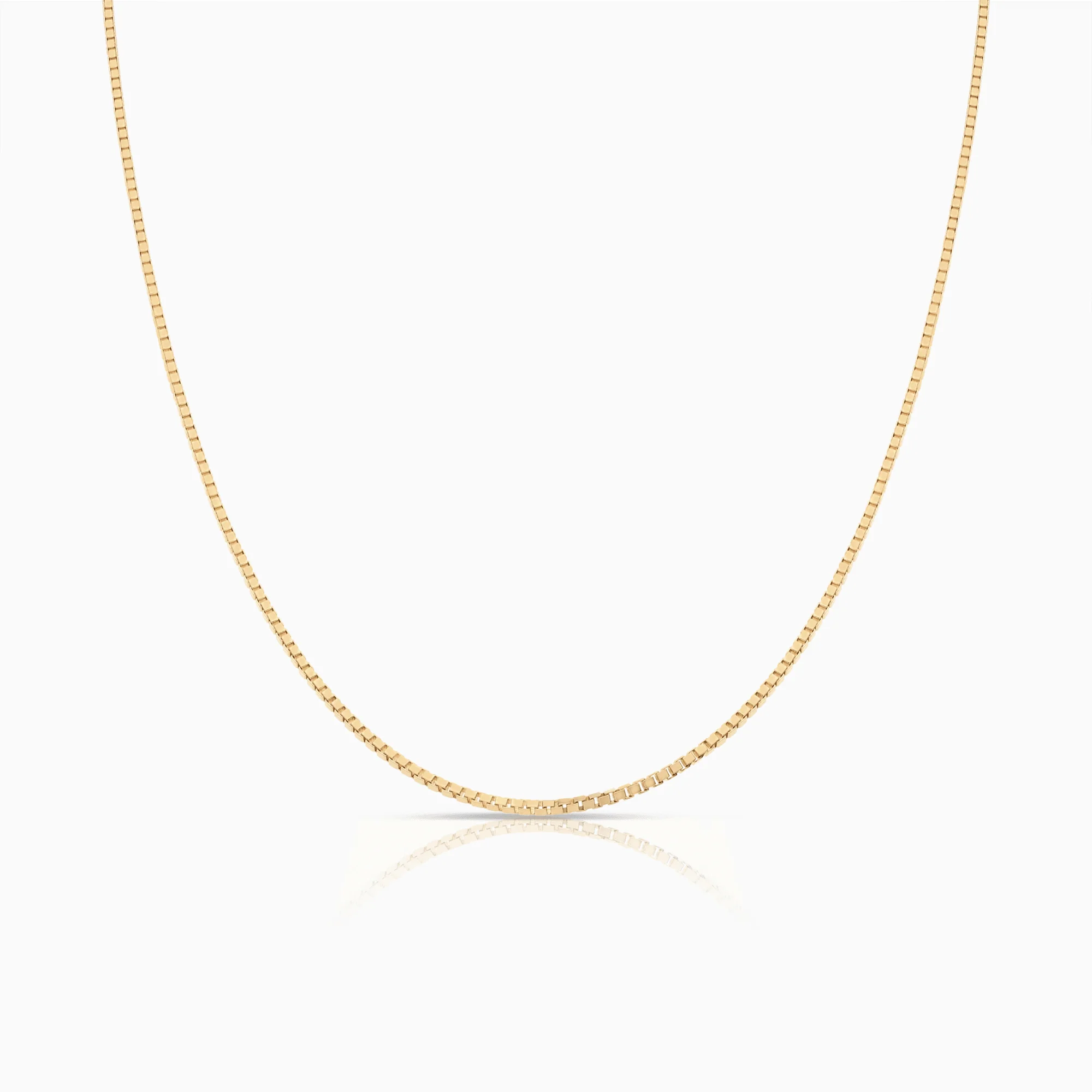 Box Chain 45.5cm 18K Gold