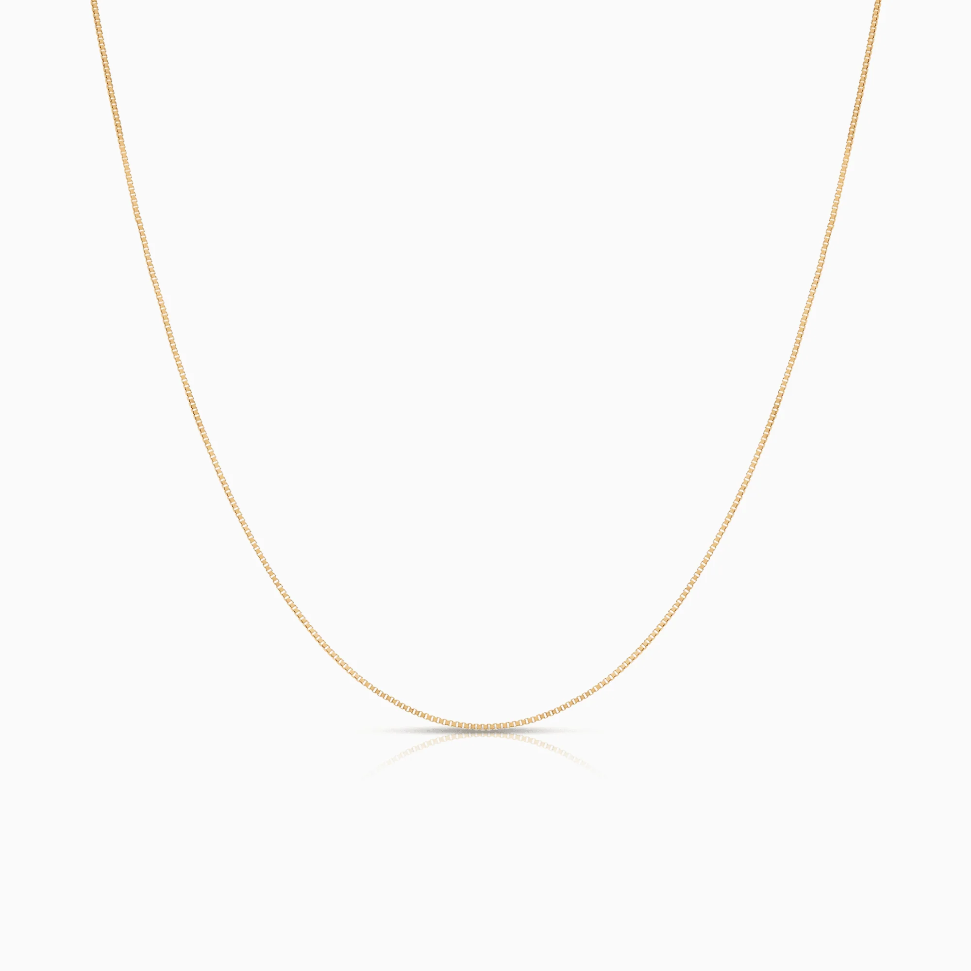 Box Chain 45.5cm 18K Gold