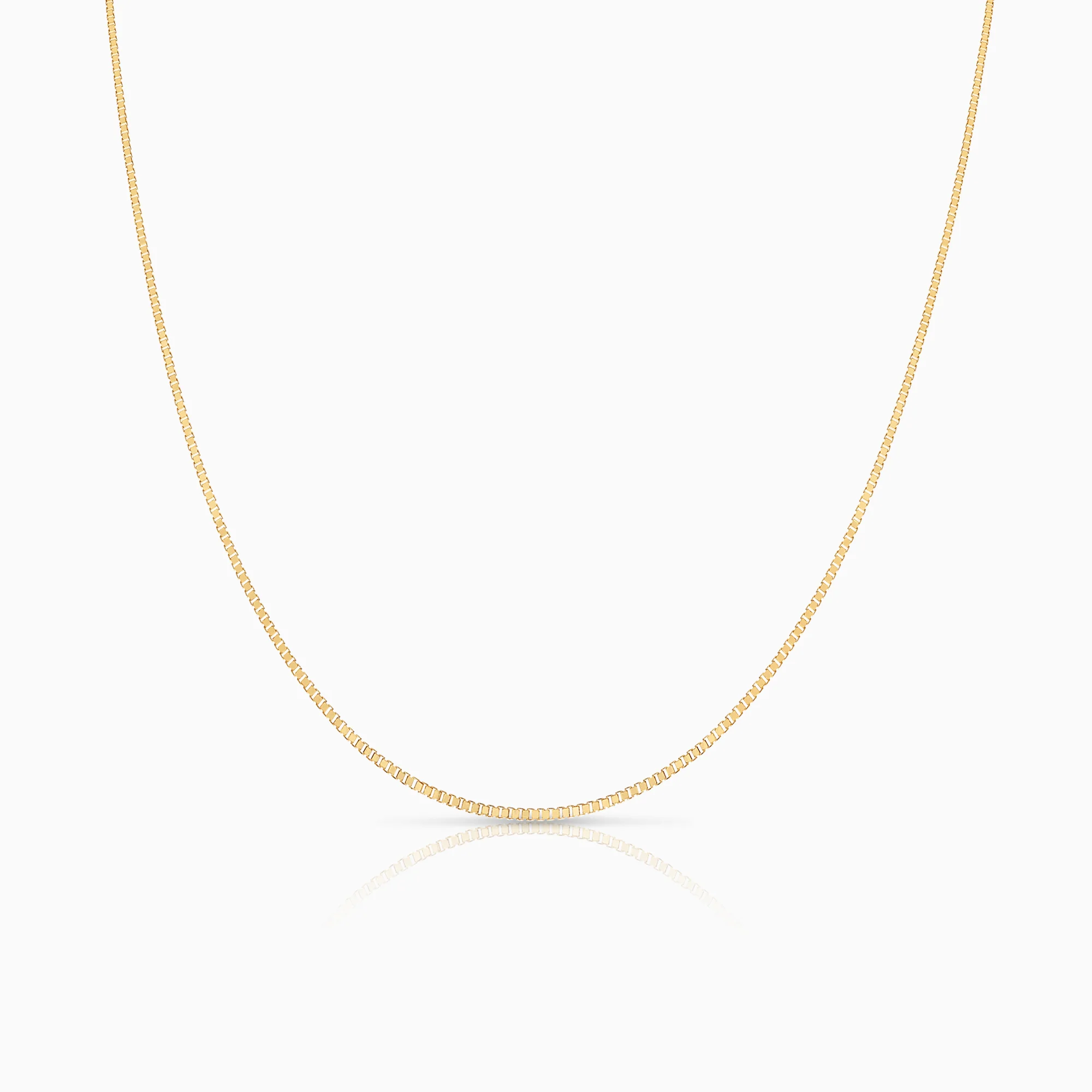 Box Chain 45.5cm 18K Gold