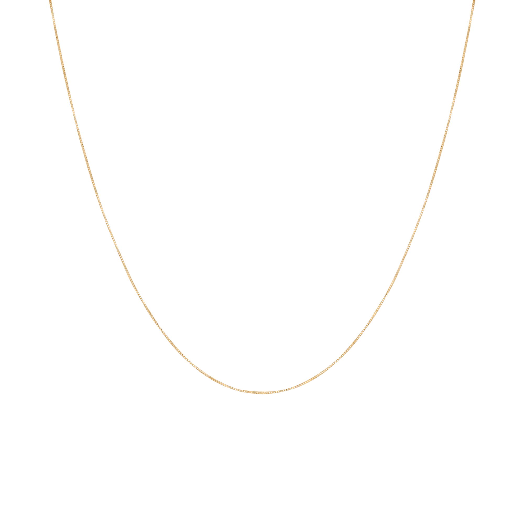 Box Chain 46.5cm 18K Gold - Image 2