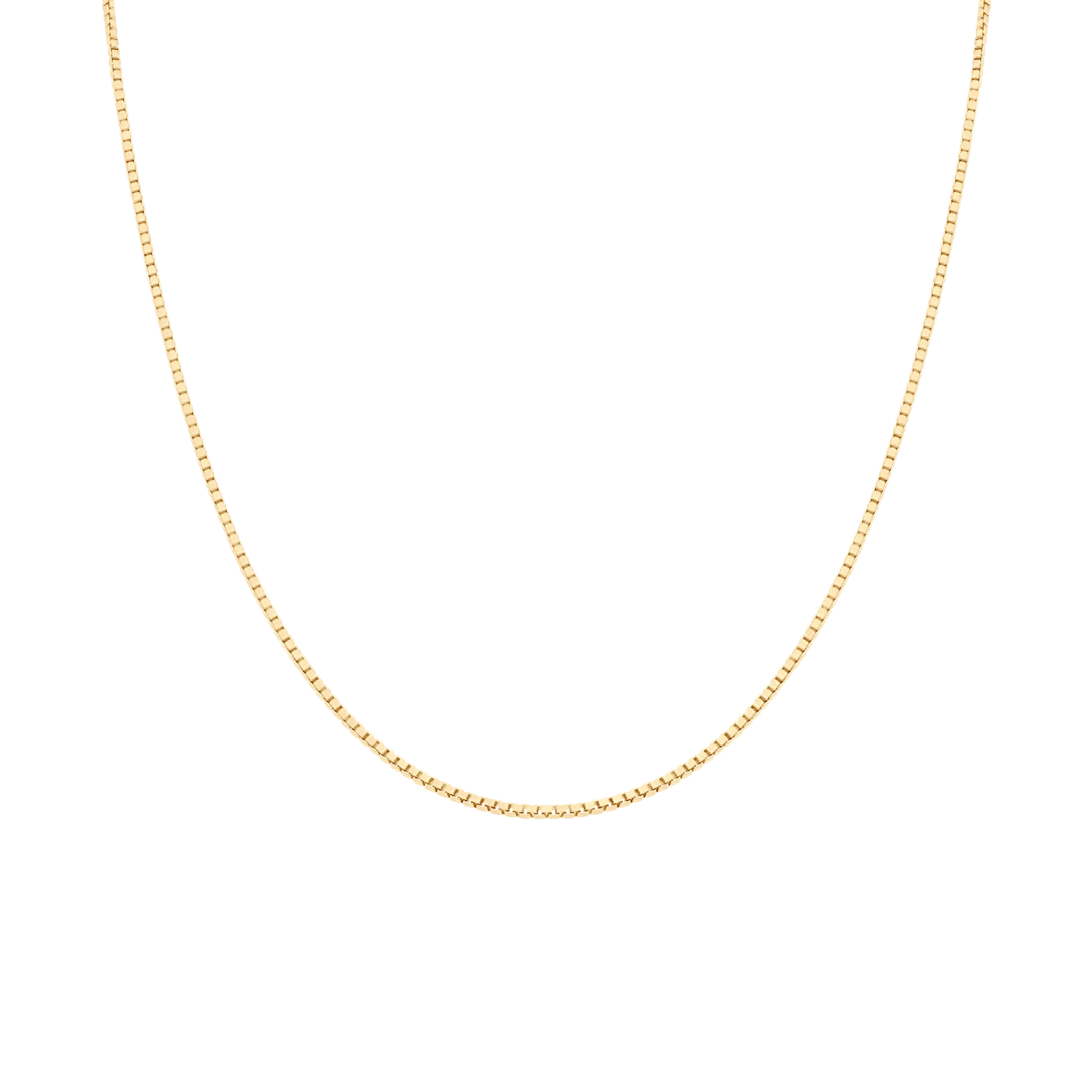 Box Chain 46.5cm 18K Gold - Image 2