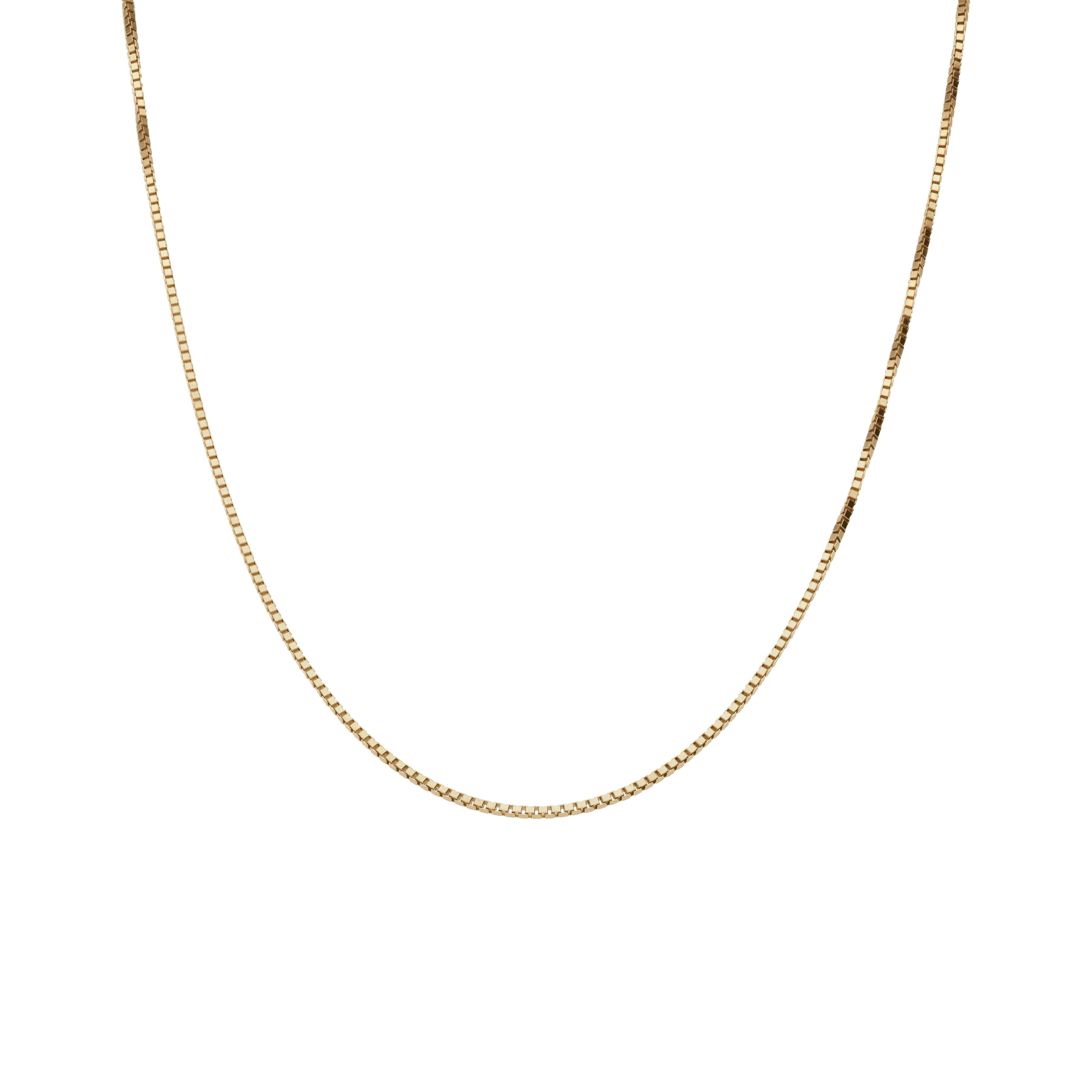 Box chain 46cm 18K gold