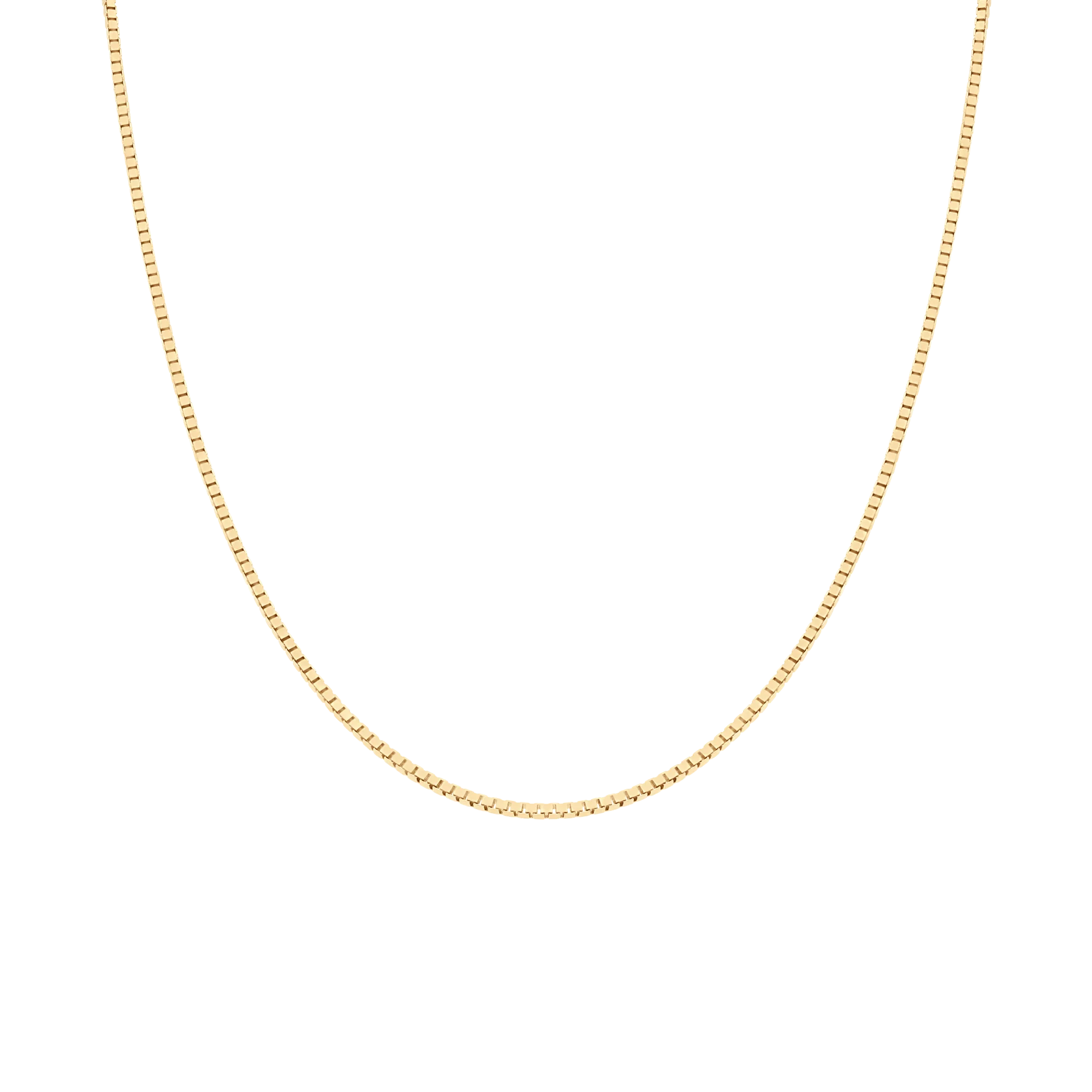 Box chain 46cm 18K gold - Image 2