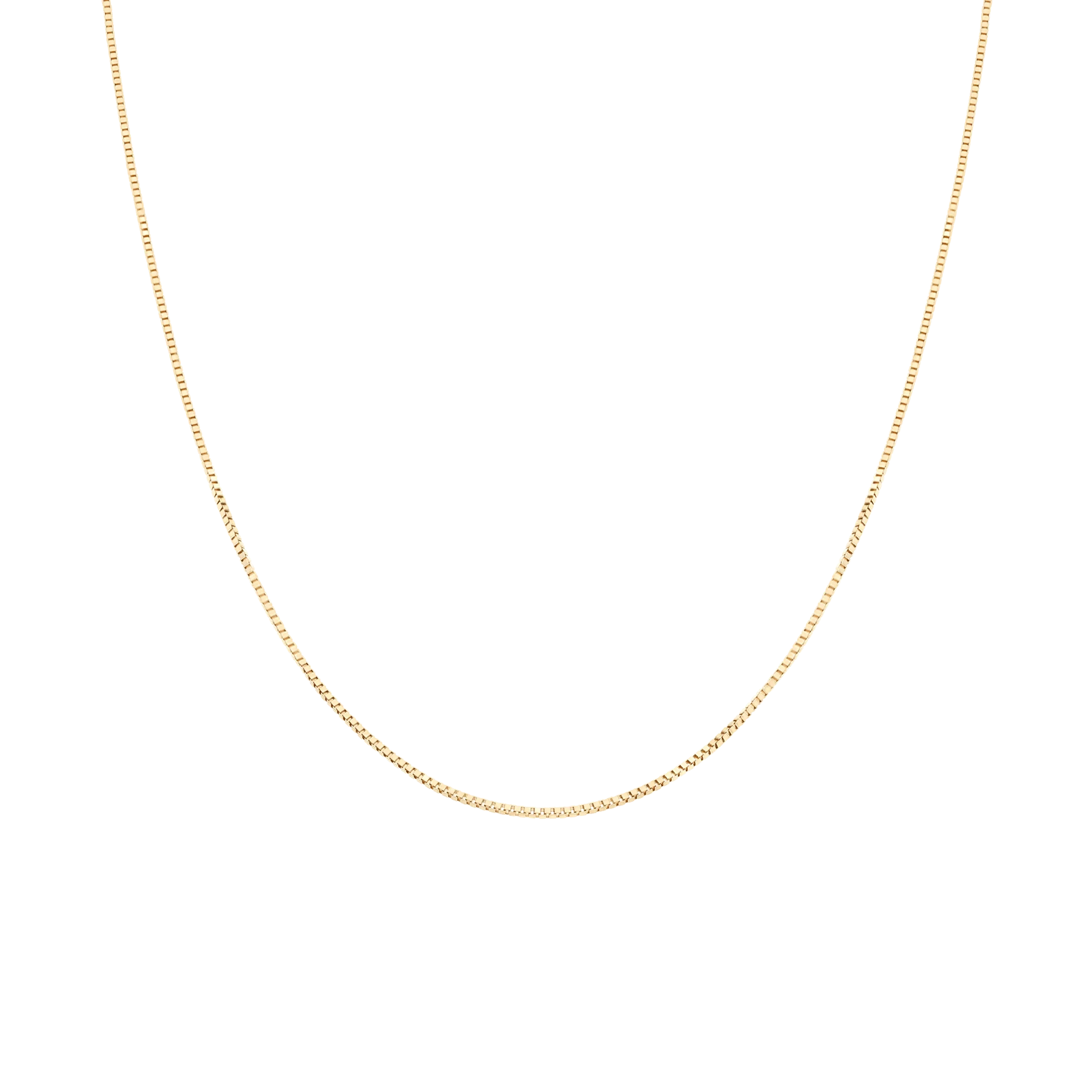 Box chain 46cm 18K gold - Image 2