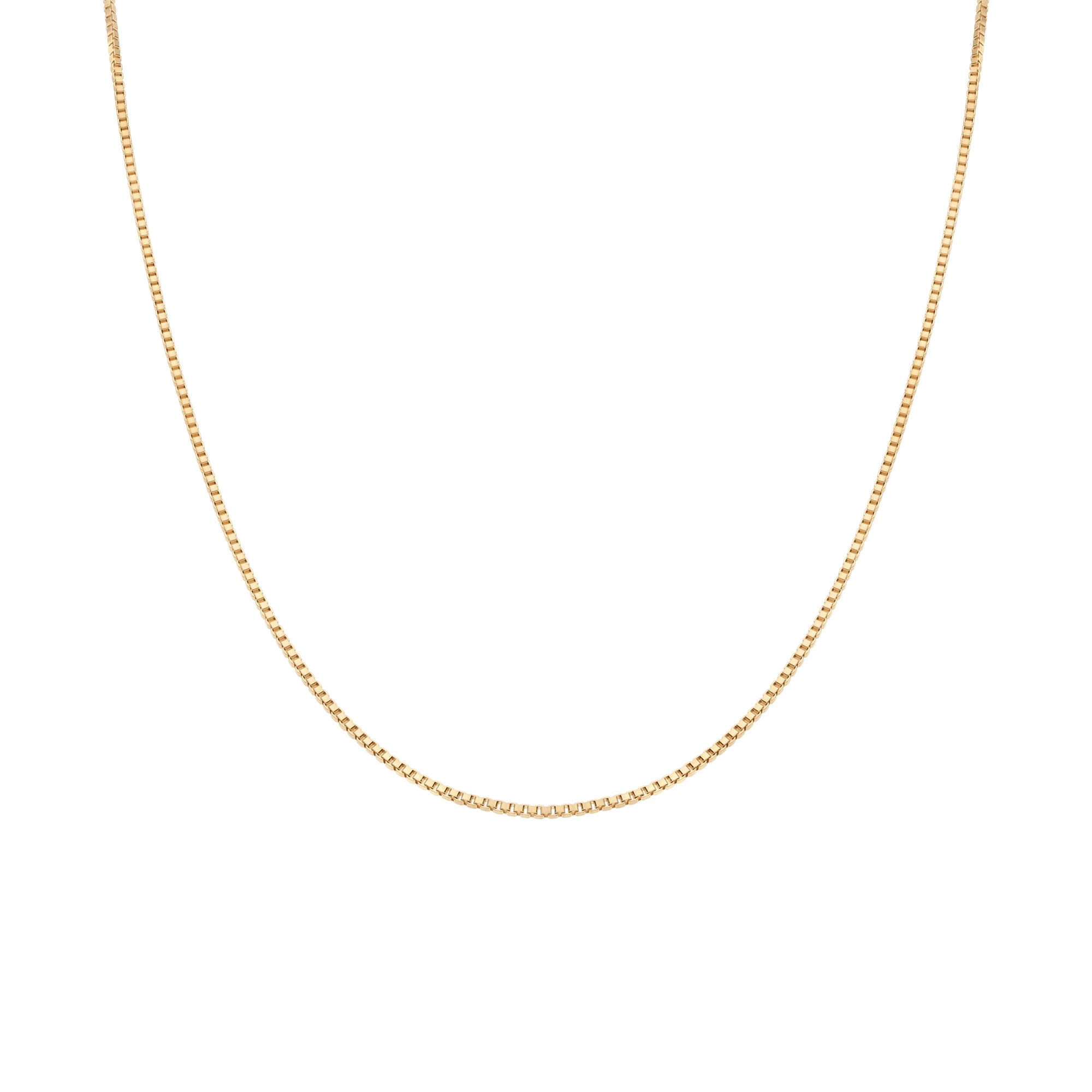 Box chain 46cm 18K gold - Image 2